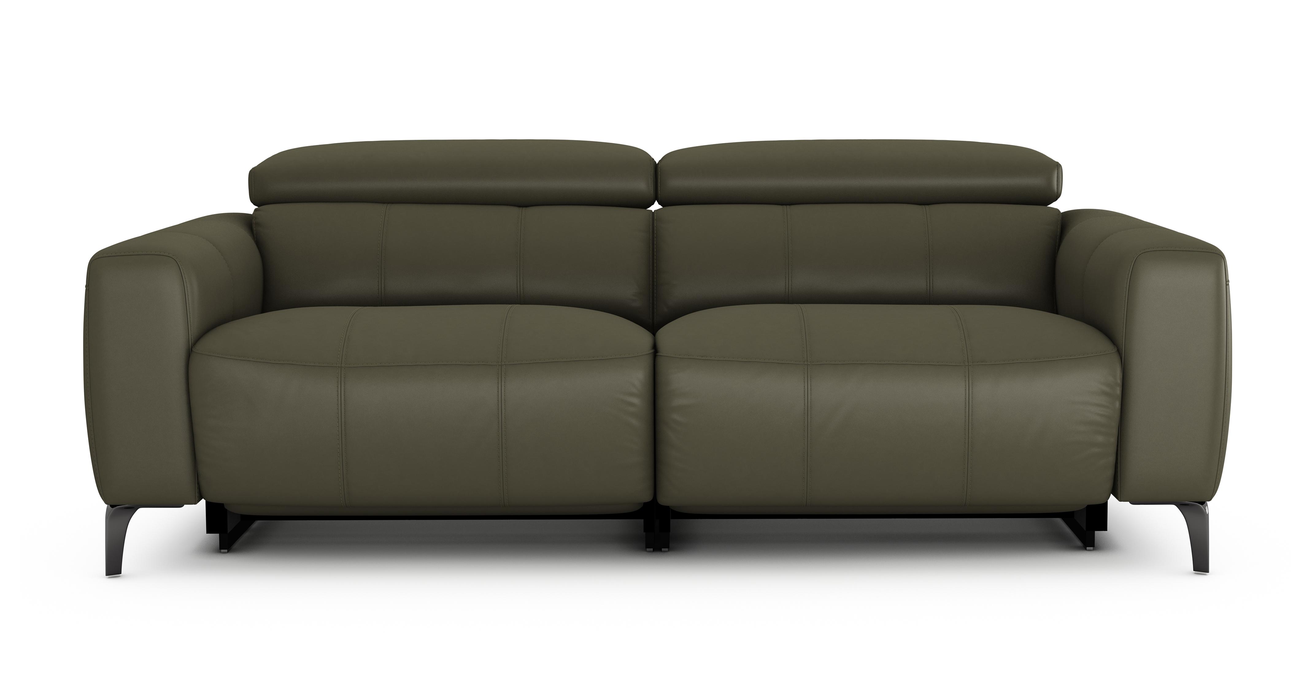 Jagger Leather 3 Seater Power Recliner With Power Headrests | DFS