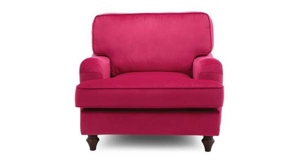 Jardim Armchair Sensual Velvet Dfs, Pink Armchairs