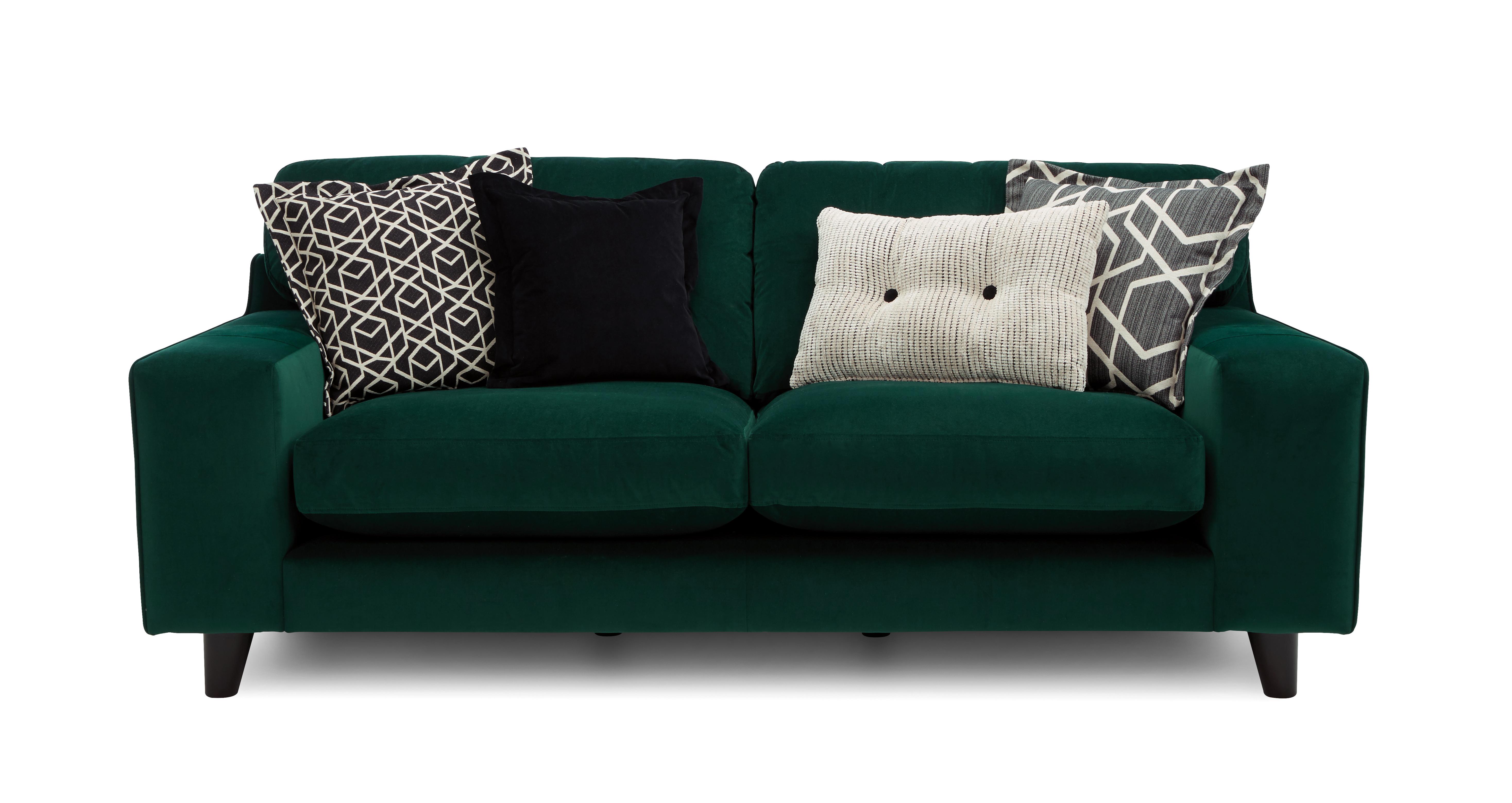 Dfs emerald on sale green sofa