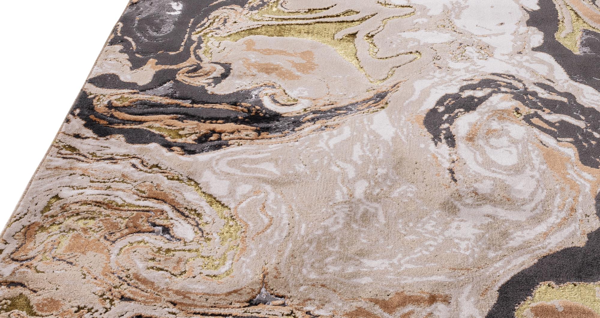Jonas-rug Medium Rug 160cm x 230cm in Jonah Black and Bronze