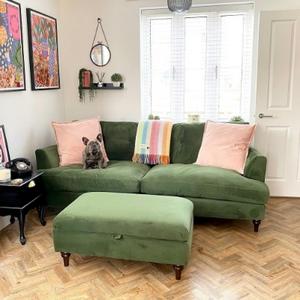 Joules green store sofa