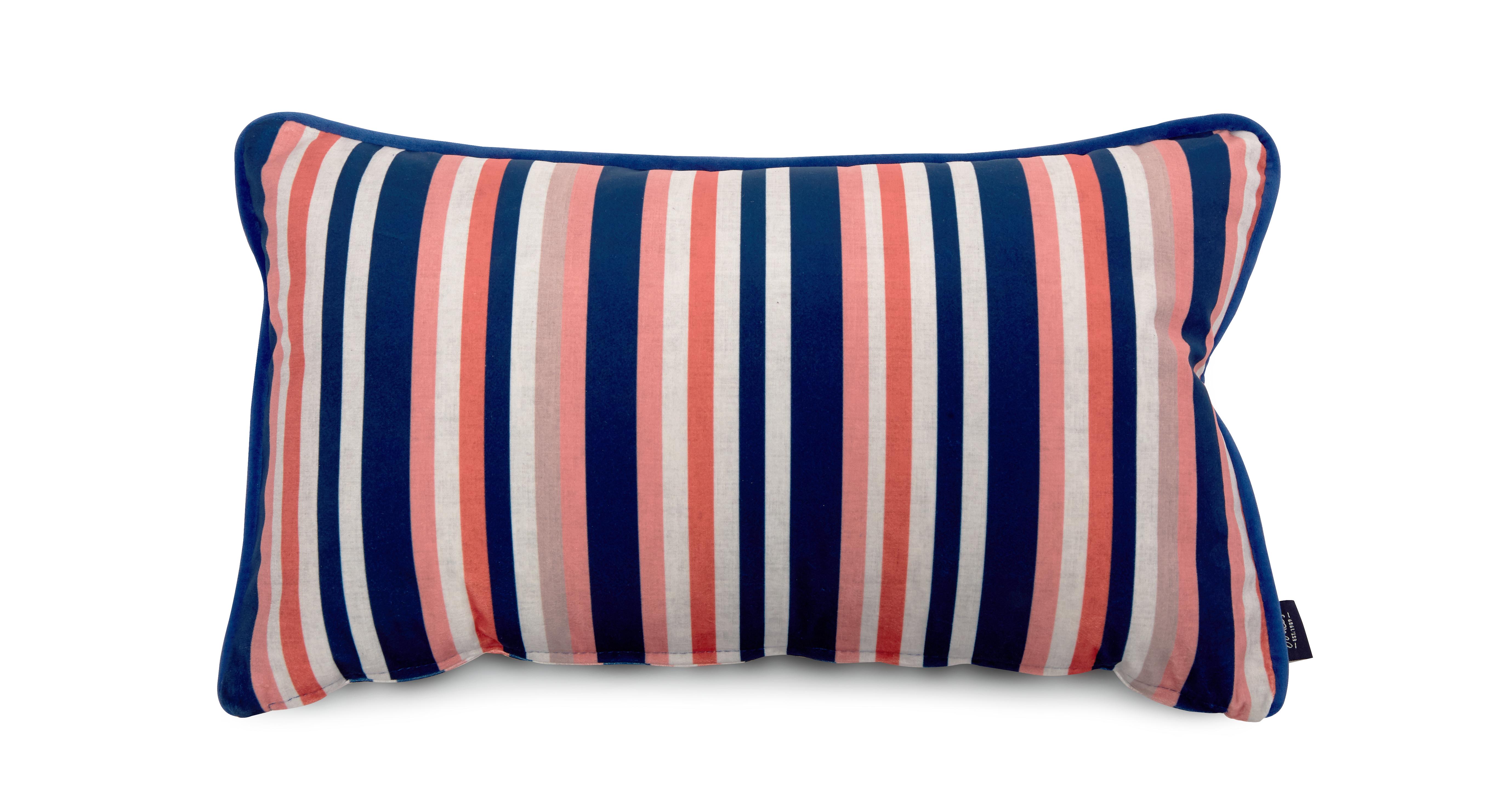 Joules Scatters Ashwicke Stripe Bolster Cushion DFS