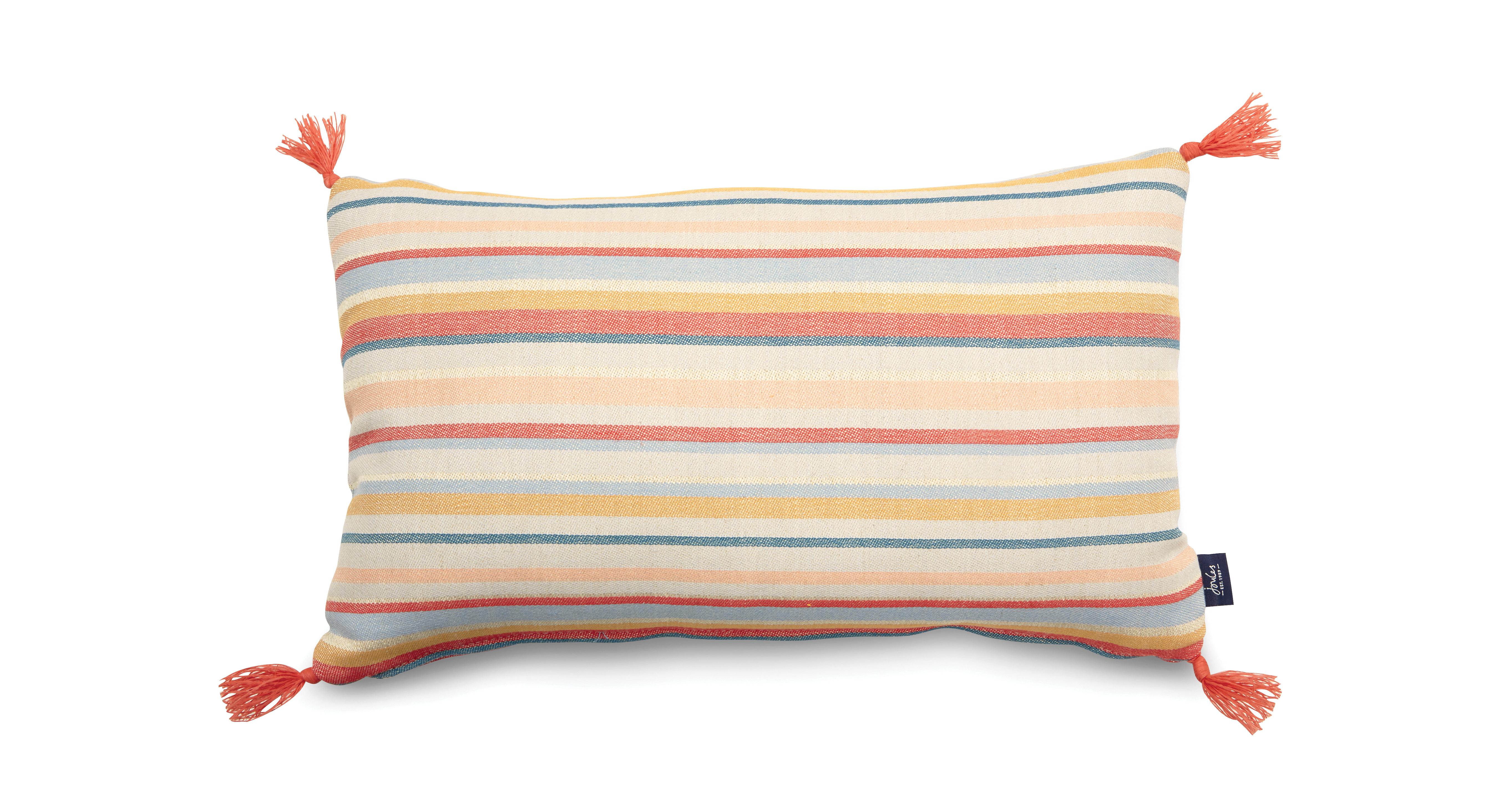 Joules Scatters Hallaton Narrow Stripe Bolster Cushion DFS