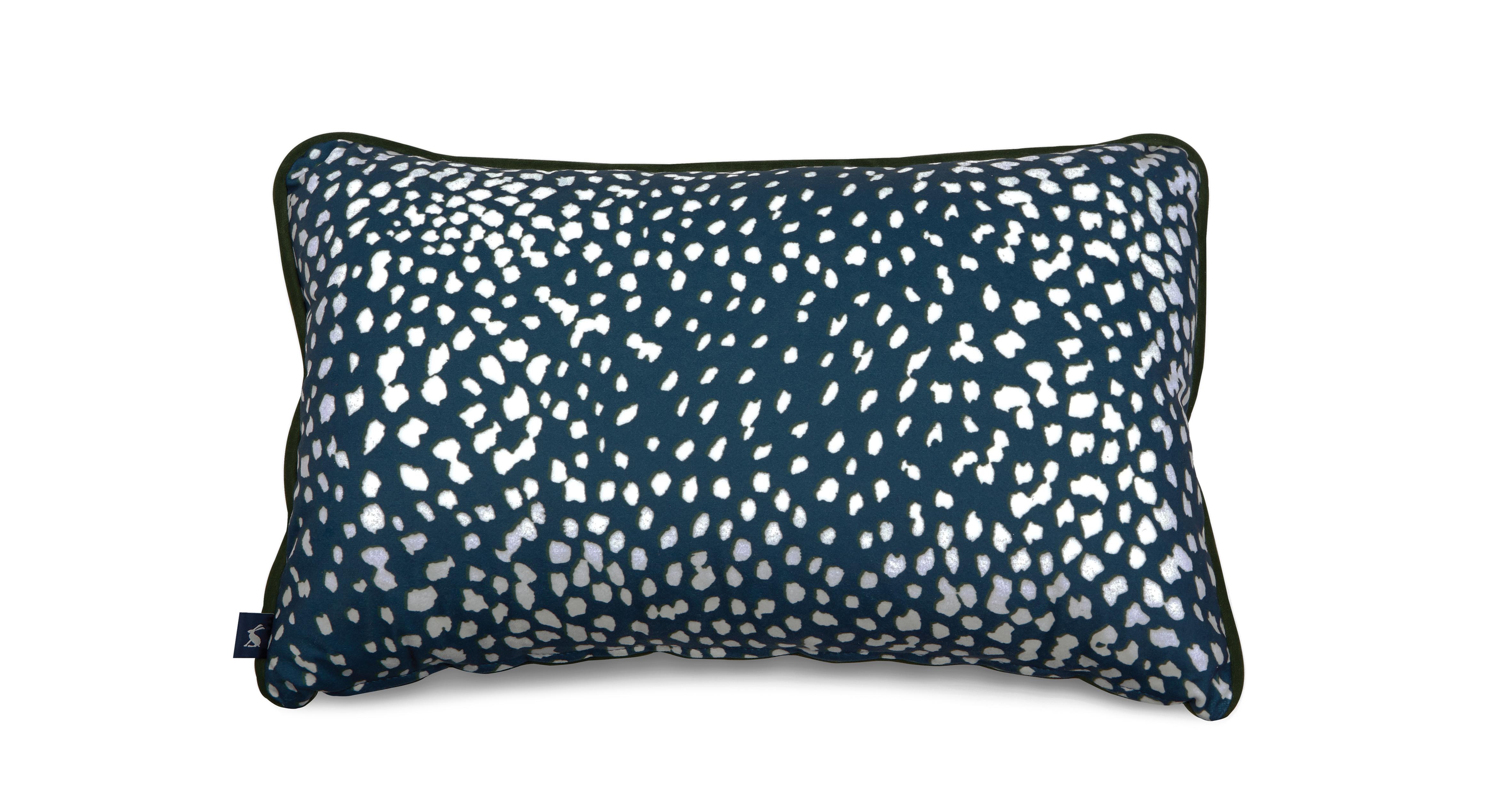 Joules Scatters Langton Guinea Fowl Dot Large Bolster Cushion DFS