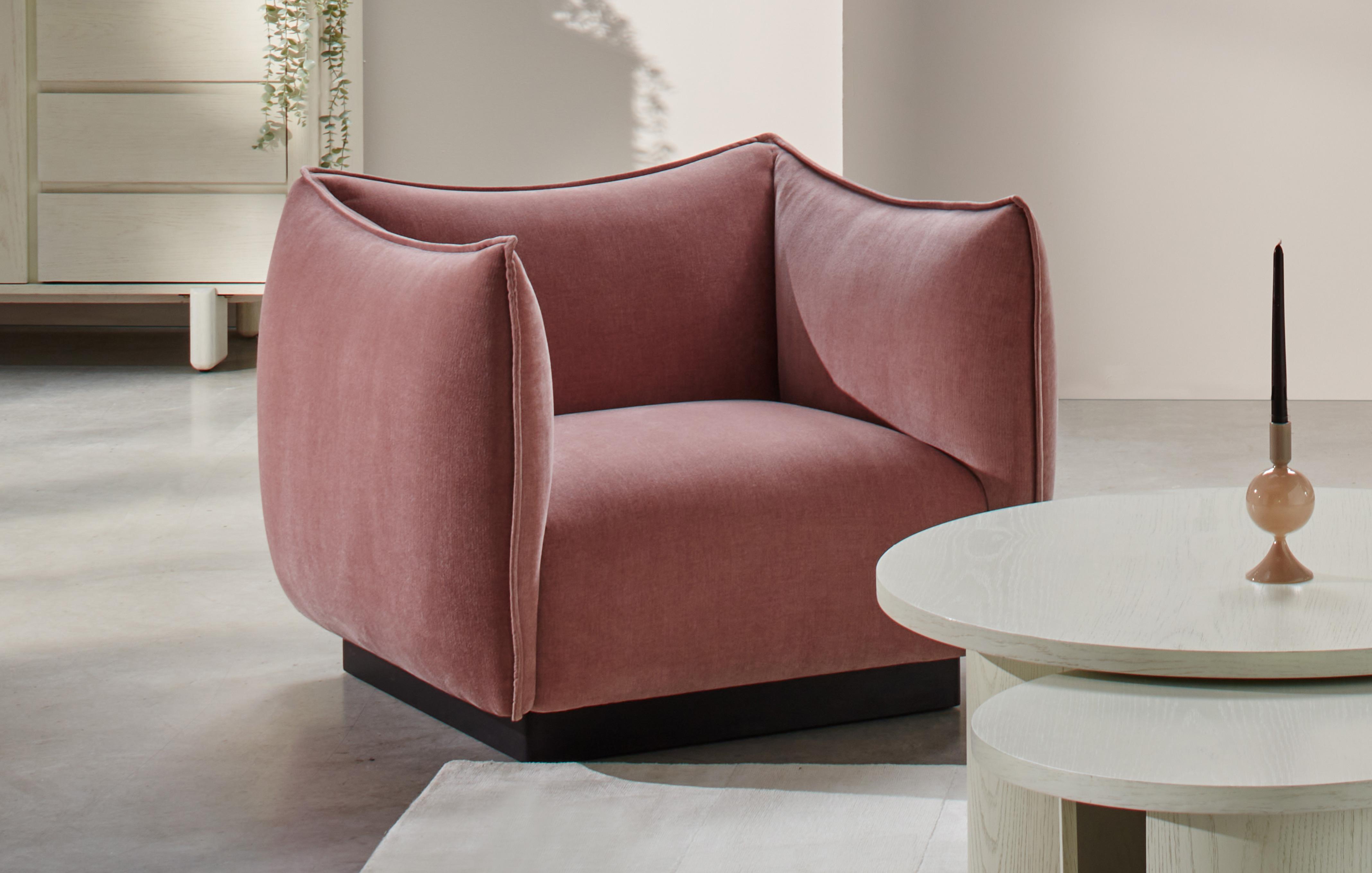 Dfs pink online armchair