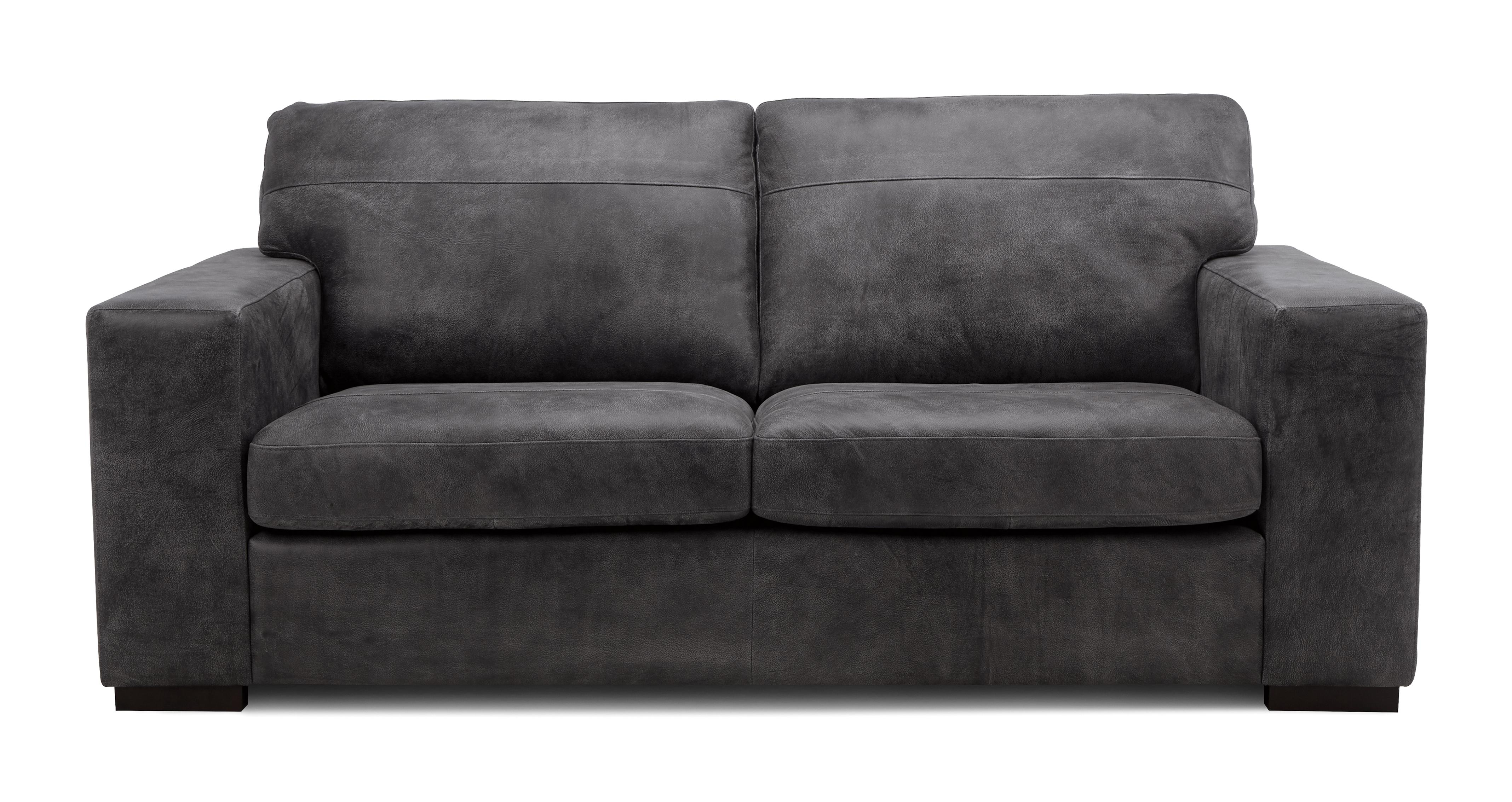 Dfs leather store sofa set