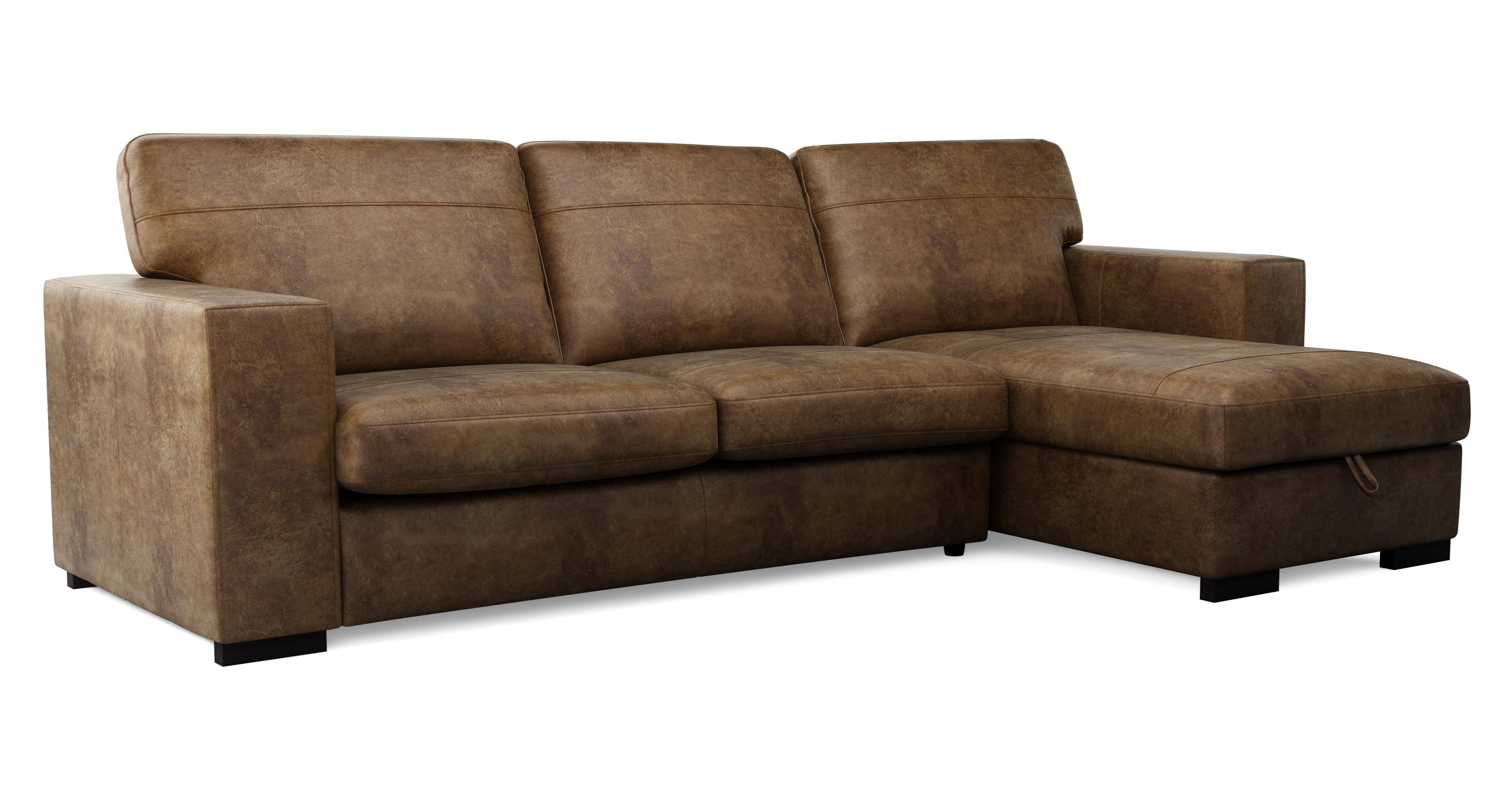 Julius Right Hand Facing Chaise End Storage Deluxe Sofa Bed | DFS