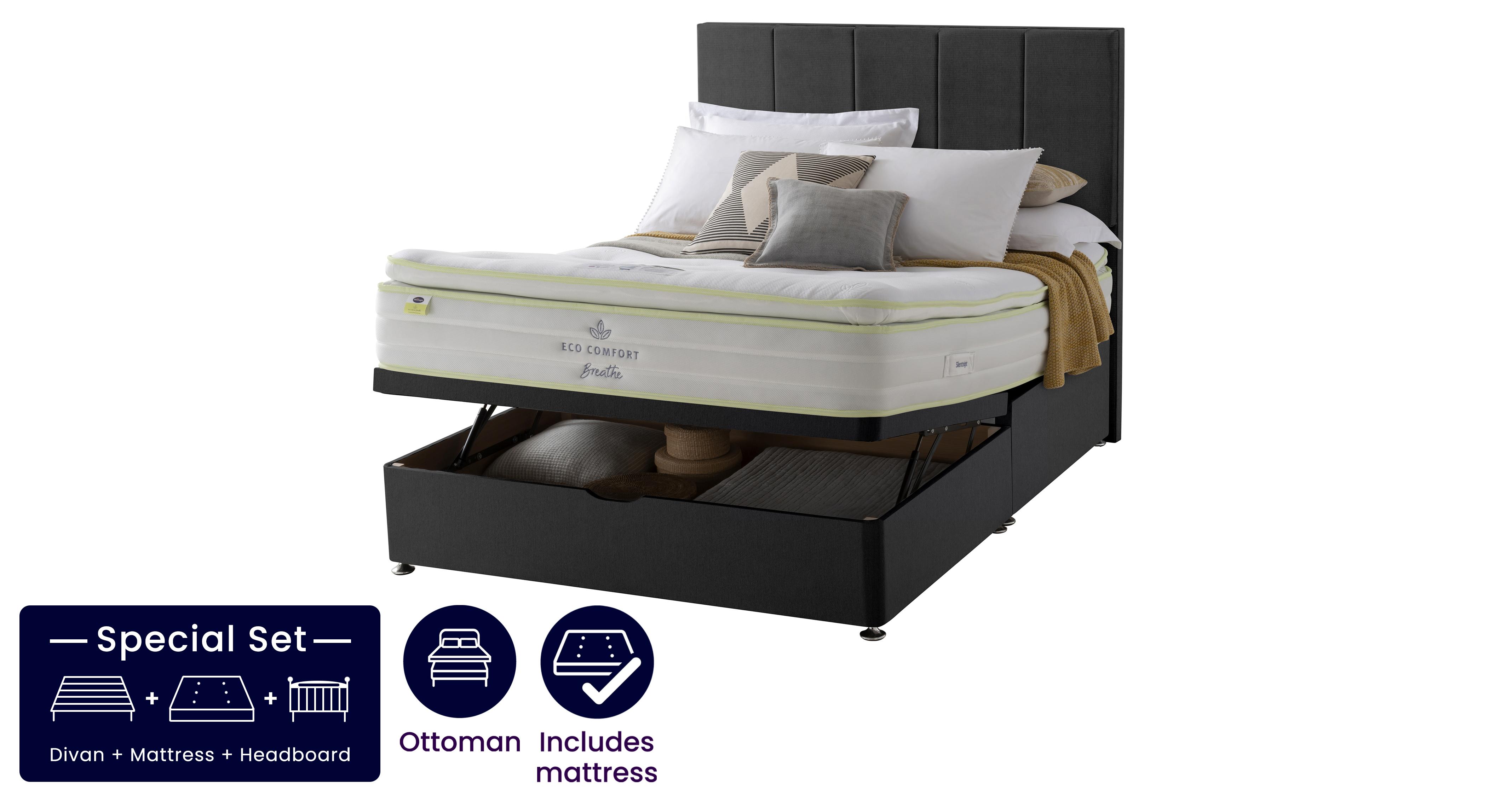 Kali Super King Size Ottoman Set P2400 Semer Dfs