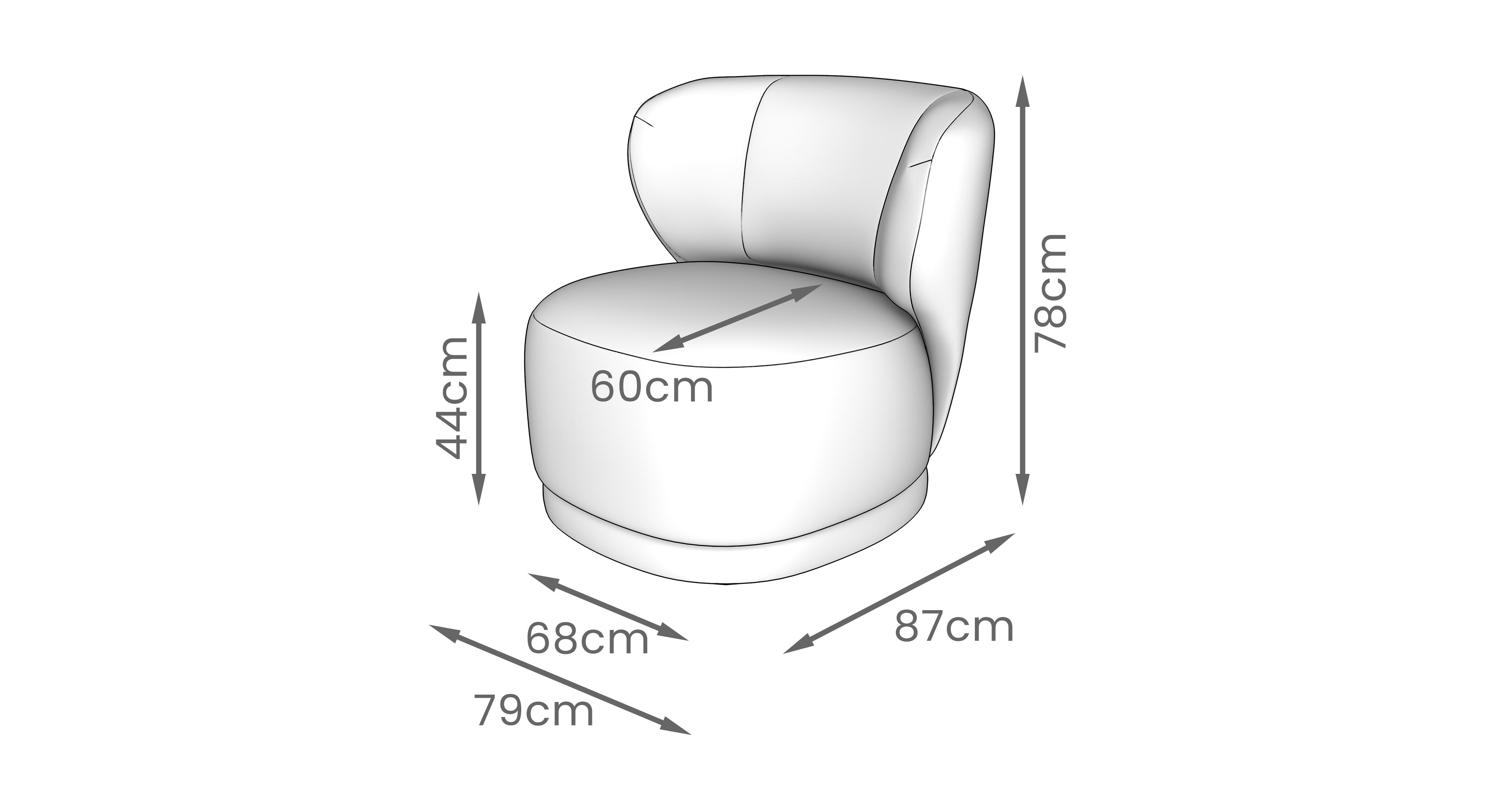 Kalista Accent Chair in Palmero Plain Cream