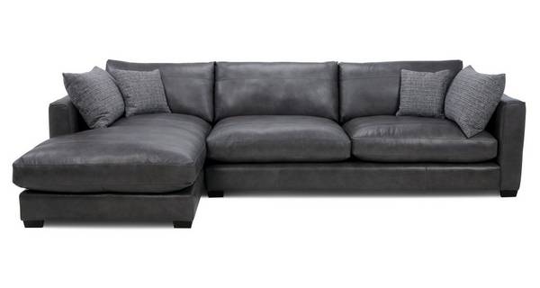 Large Chaise End Sofa Keaton Leather Dfs, Sofa Chaise Leather