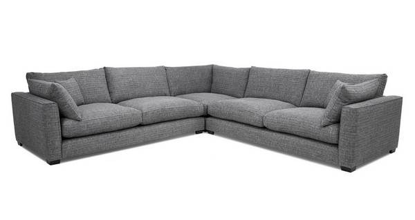 Keaton Weave Large Corner Sofa, How Big Are Corner Sofas