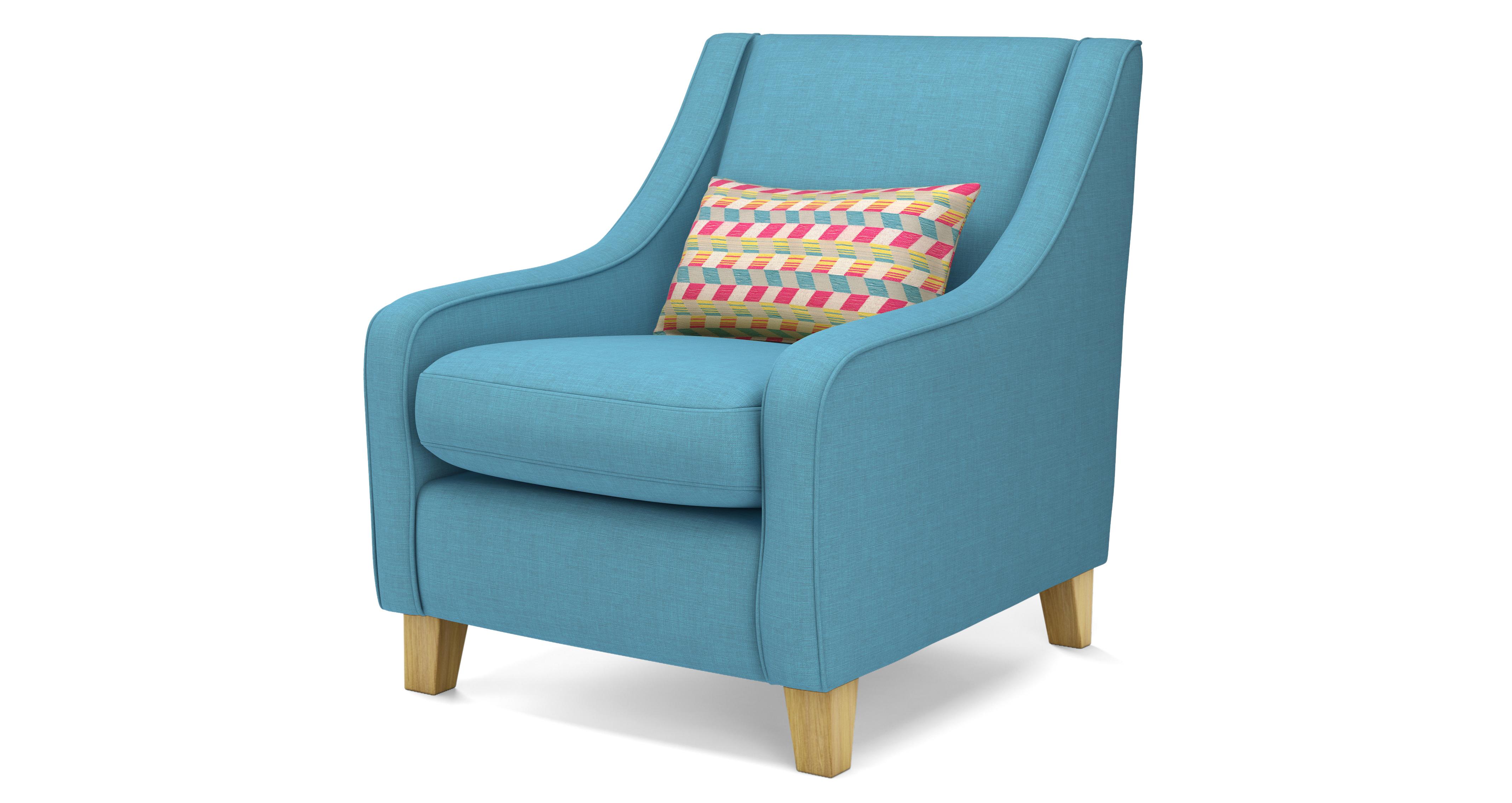 Kian Accent Chair With Pattern Bolster | DFS