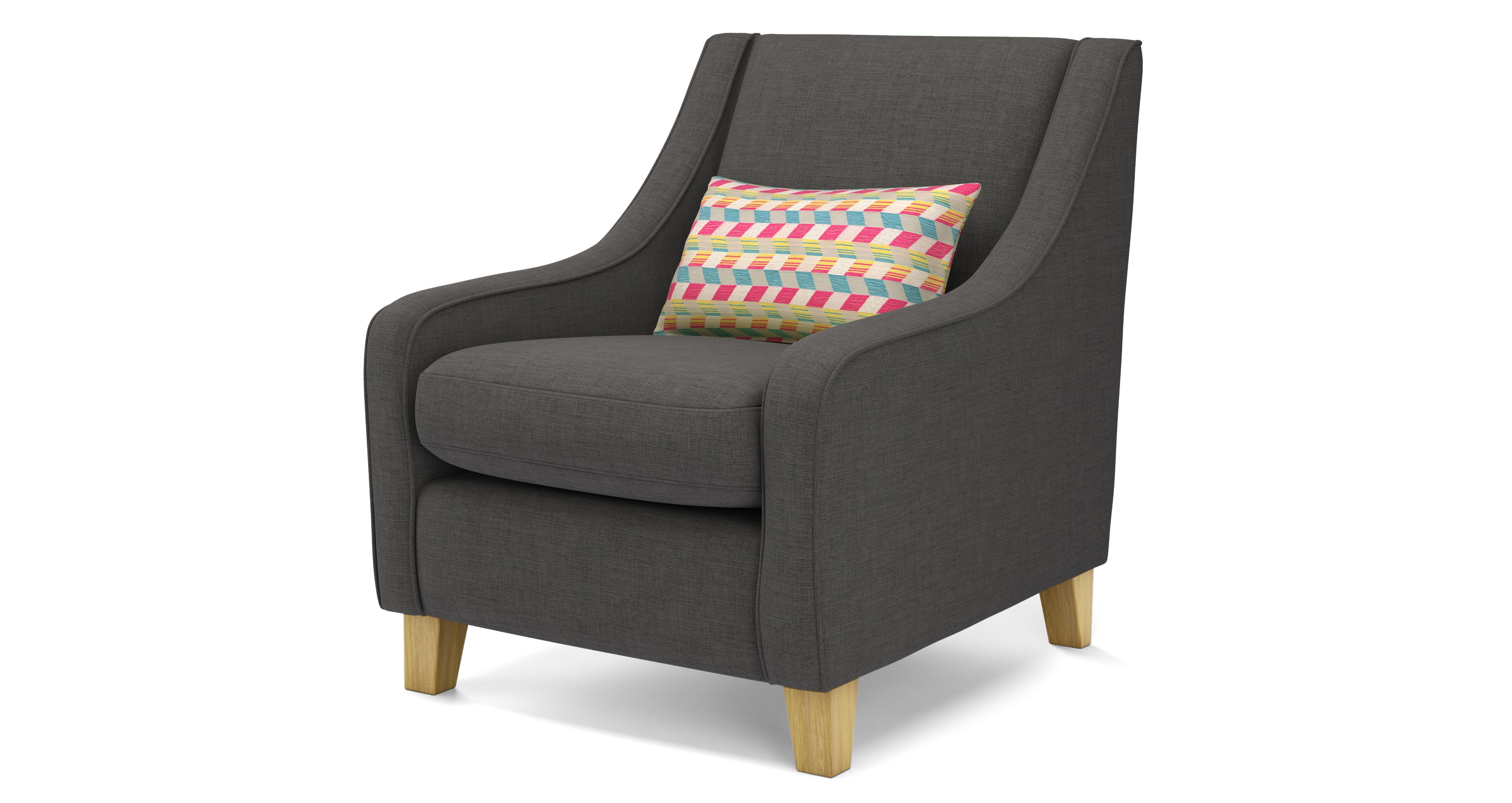 Kian Accent Chair With Pattern Bolster | DFS