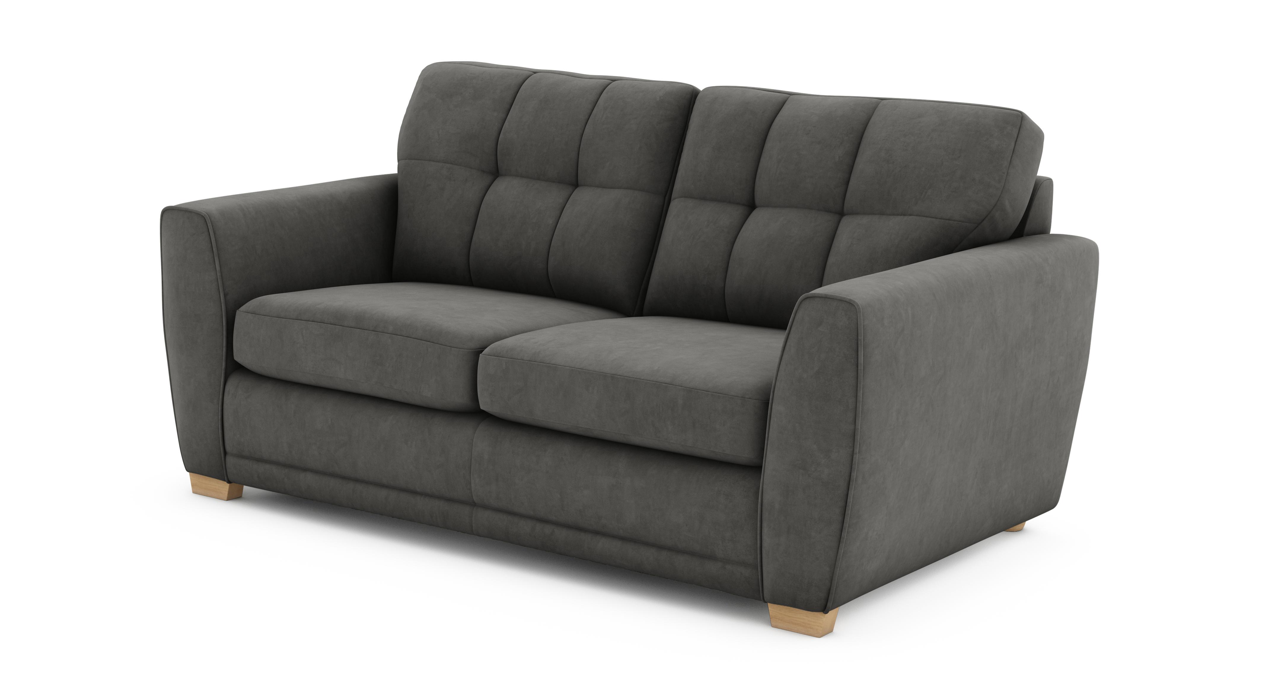 Kian Velvet Large 2 Seater Sofa Bed | DFS