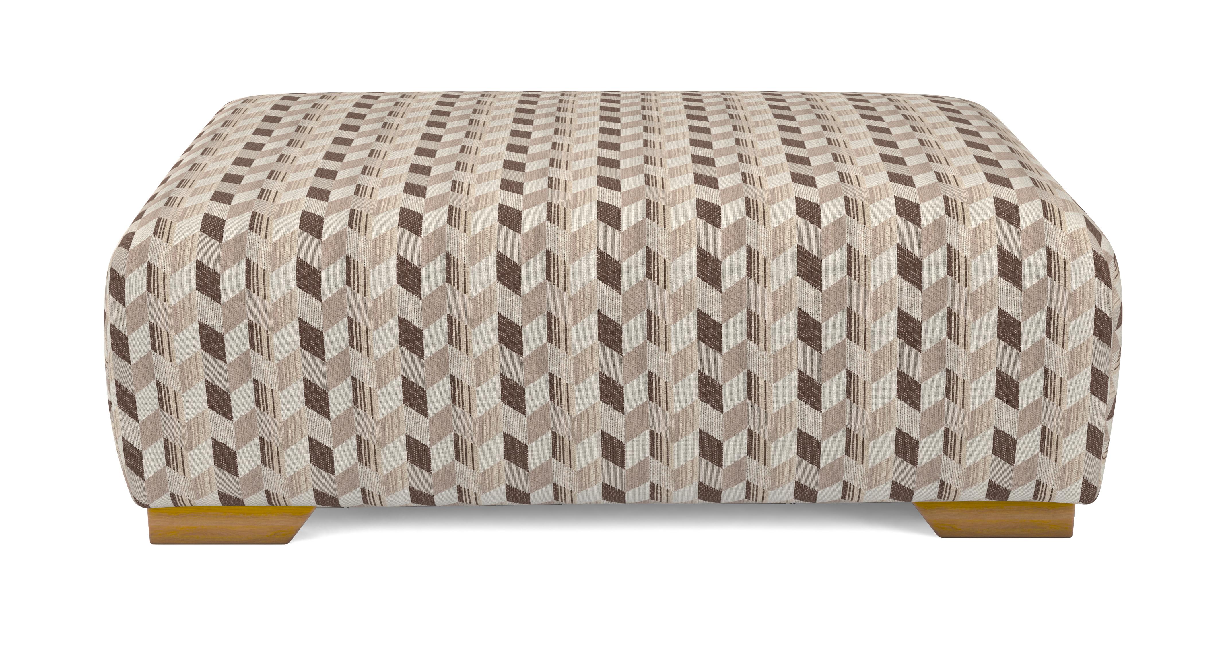 Kian Pattern Banquette Footstool | DFS