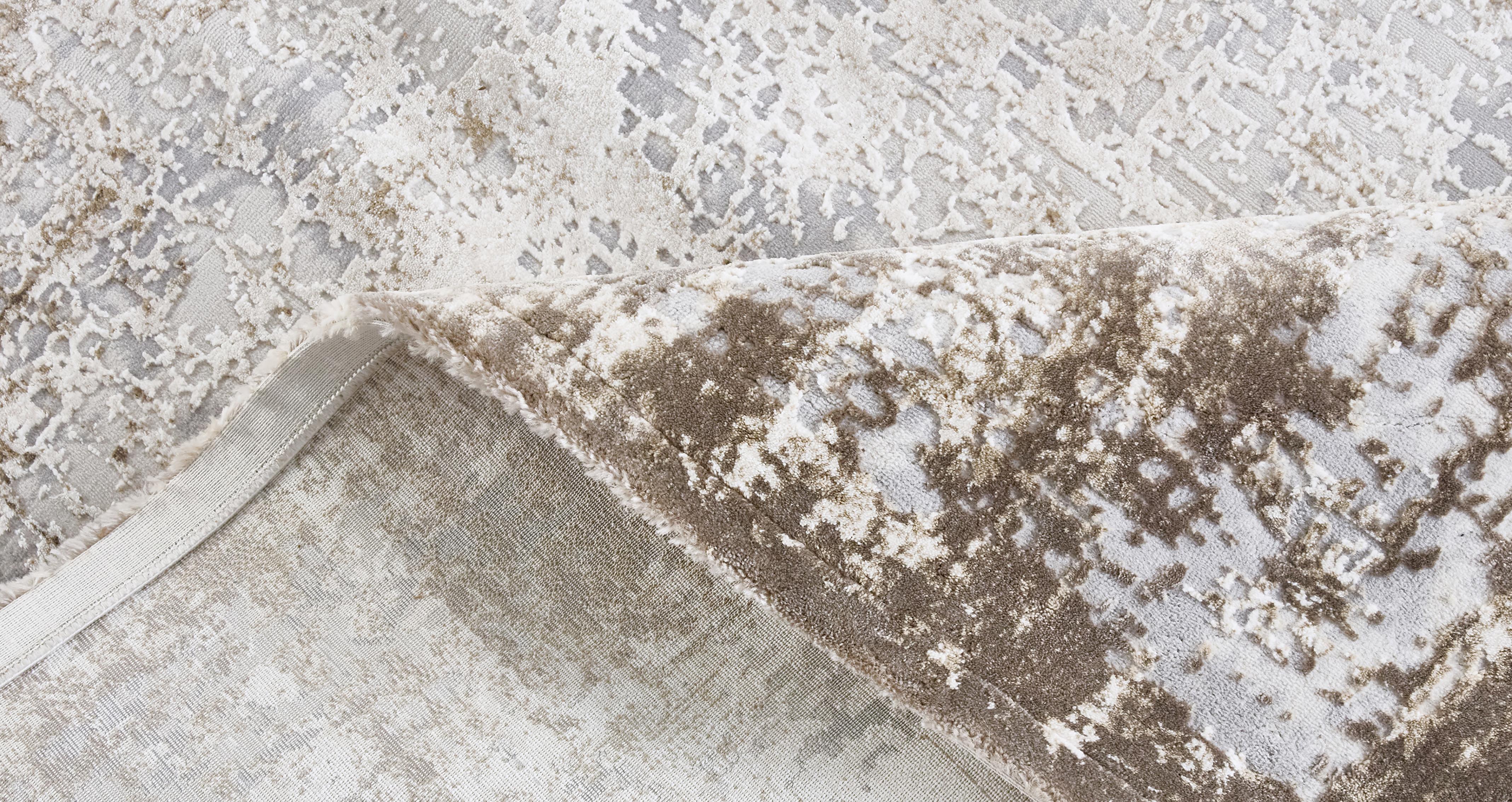 Kuza-rug Large Rug 200cm x 290cm in Kuza Beige Beige