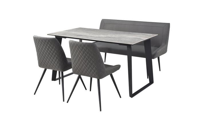 Laredo 145 Cm Fixed Dining Table With 1, Marble Dining Table And Chairs Dfs