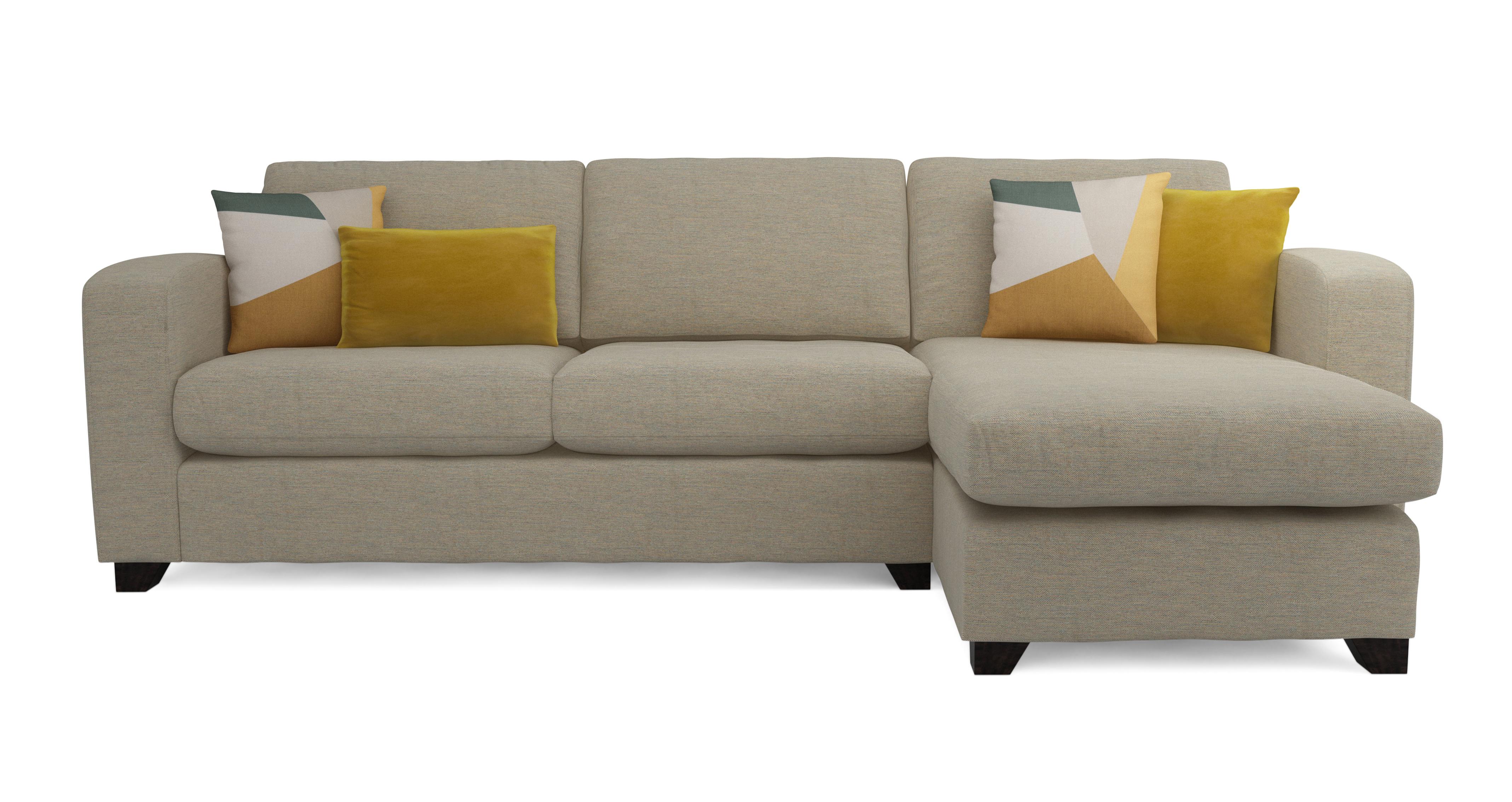 Casual Right Hand Facing Chaise End 3 Seater Sofa