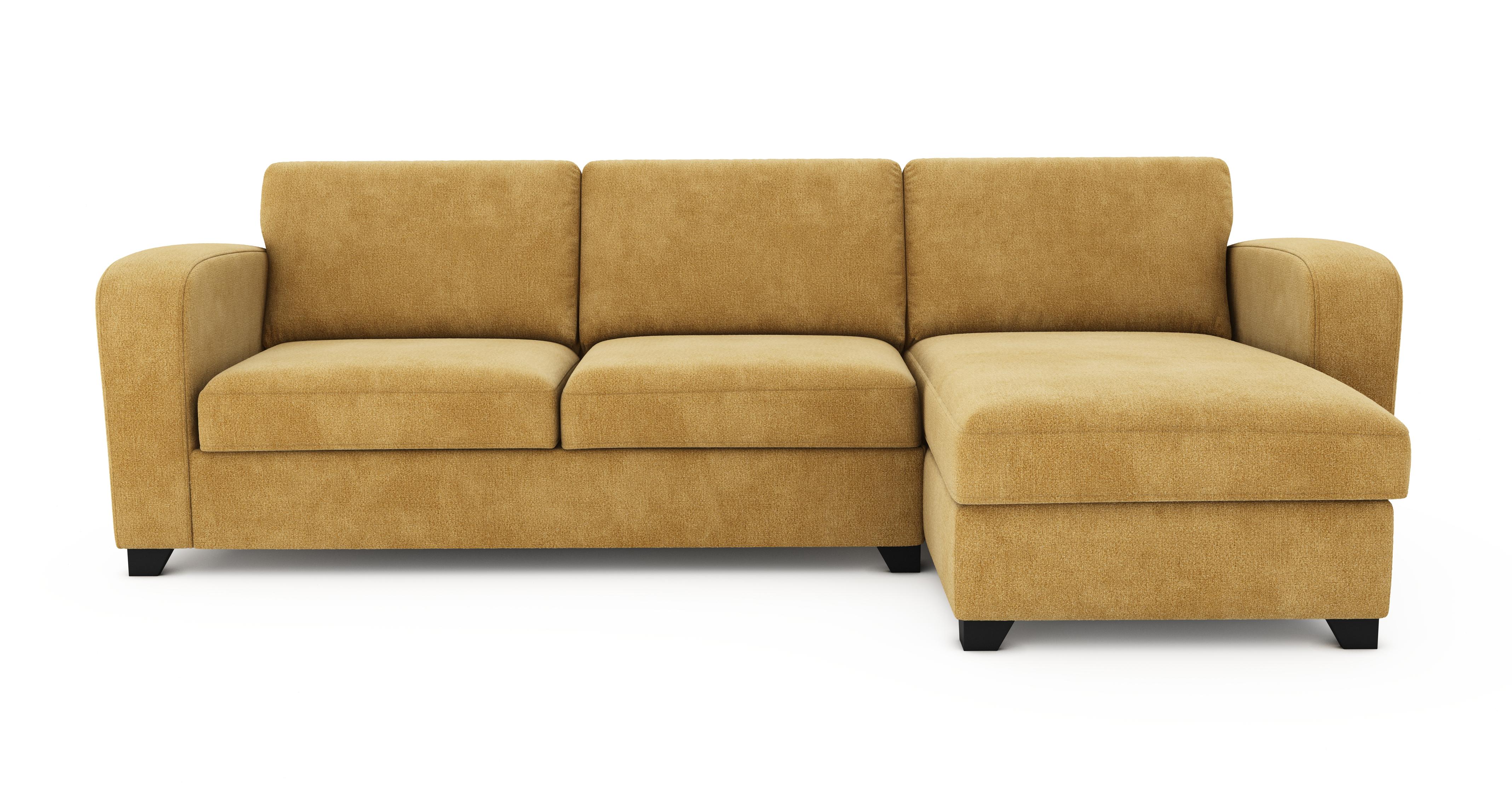 Right Hand Facing Chaise End 3 Seater Sofa