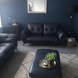 DFS Hackney - Graphite  Leather sofa living room, Modern leather