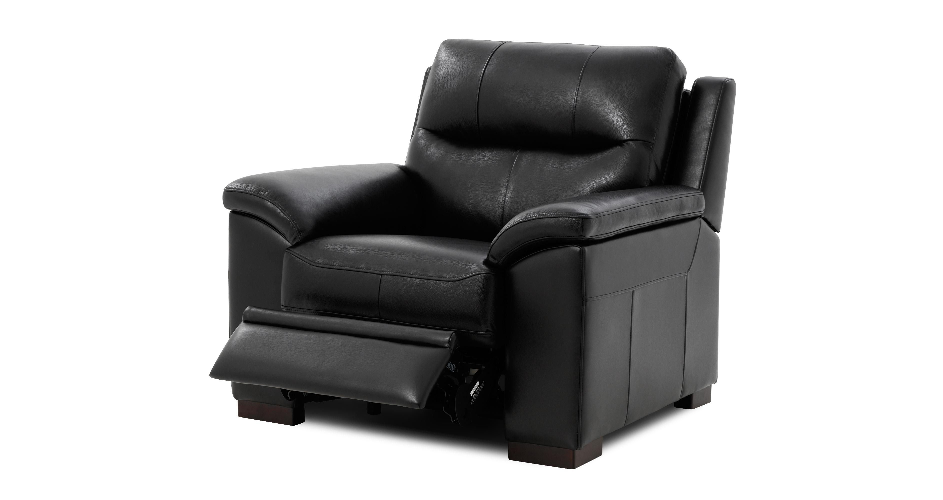 Dfs leather on sale recliner chairs