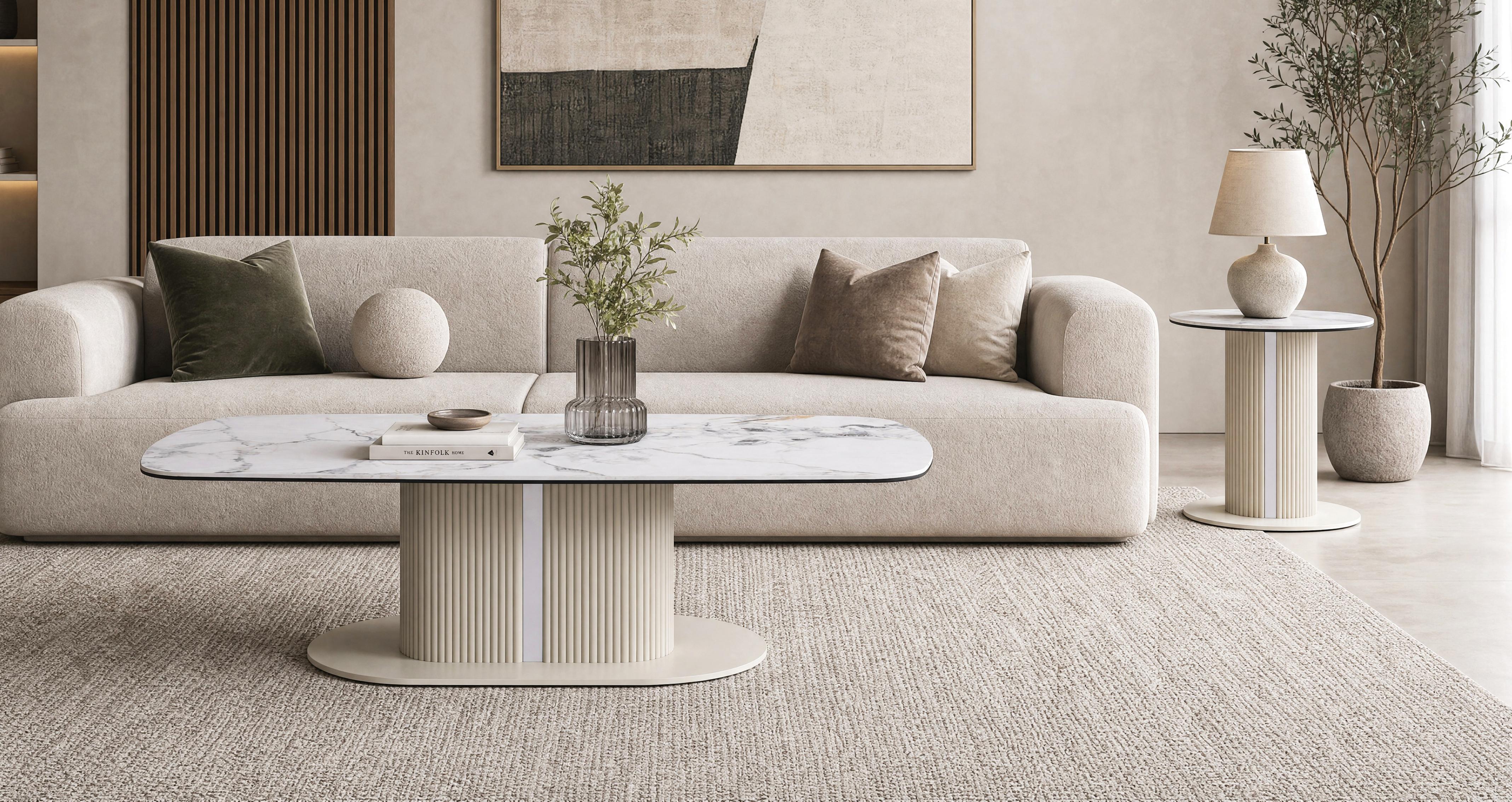 Lena Coffee Table in Lena Beige