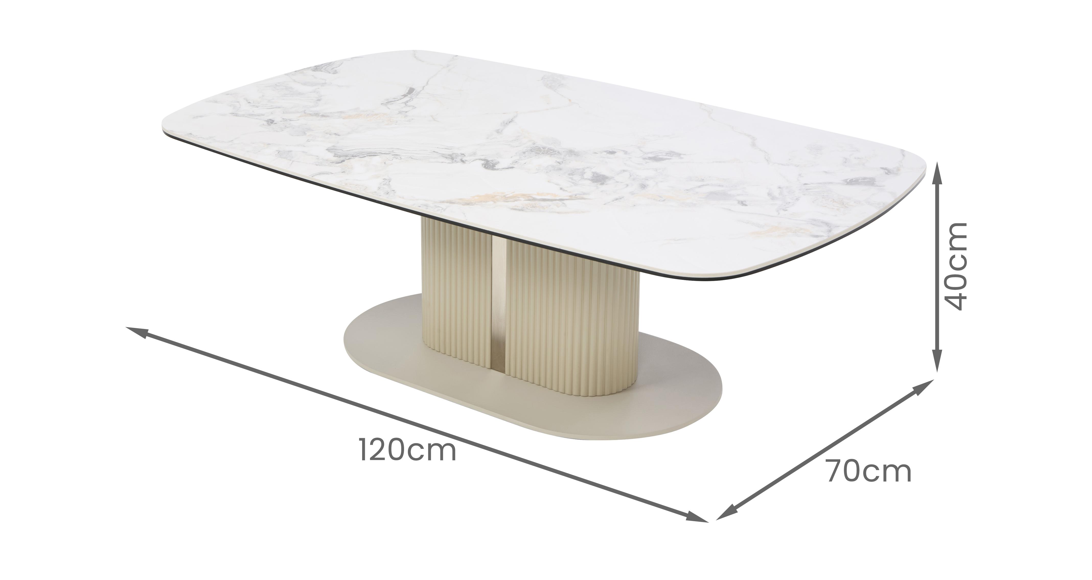 Lena Coffee Table in Lena Beige