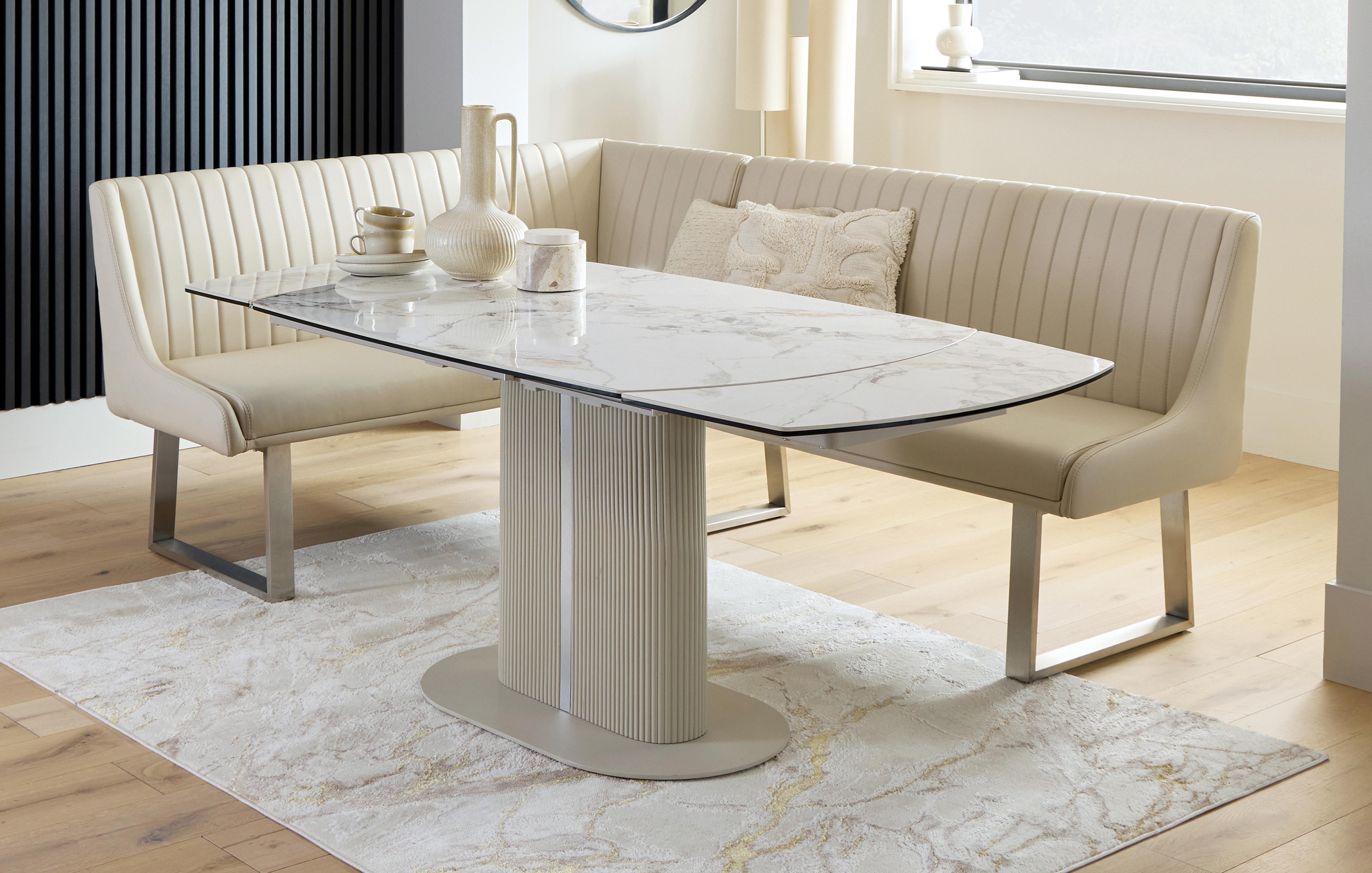 Extending Dining Table & Corner Bench