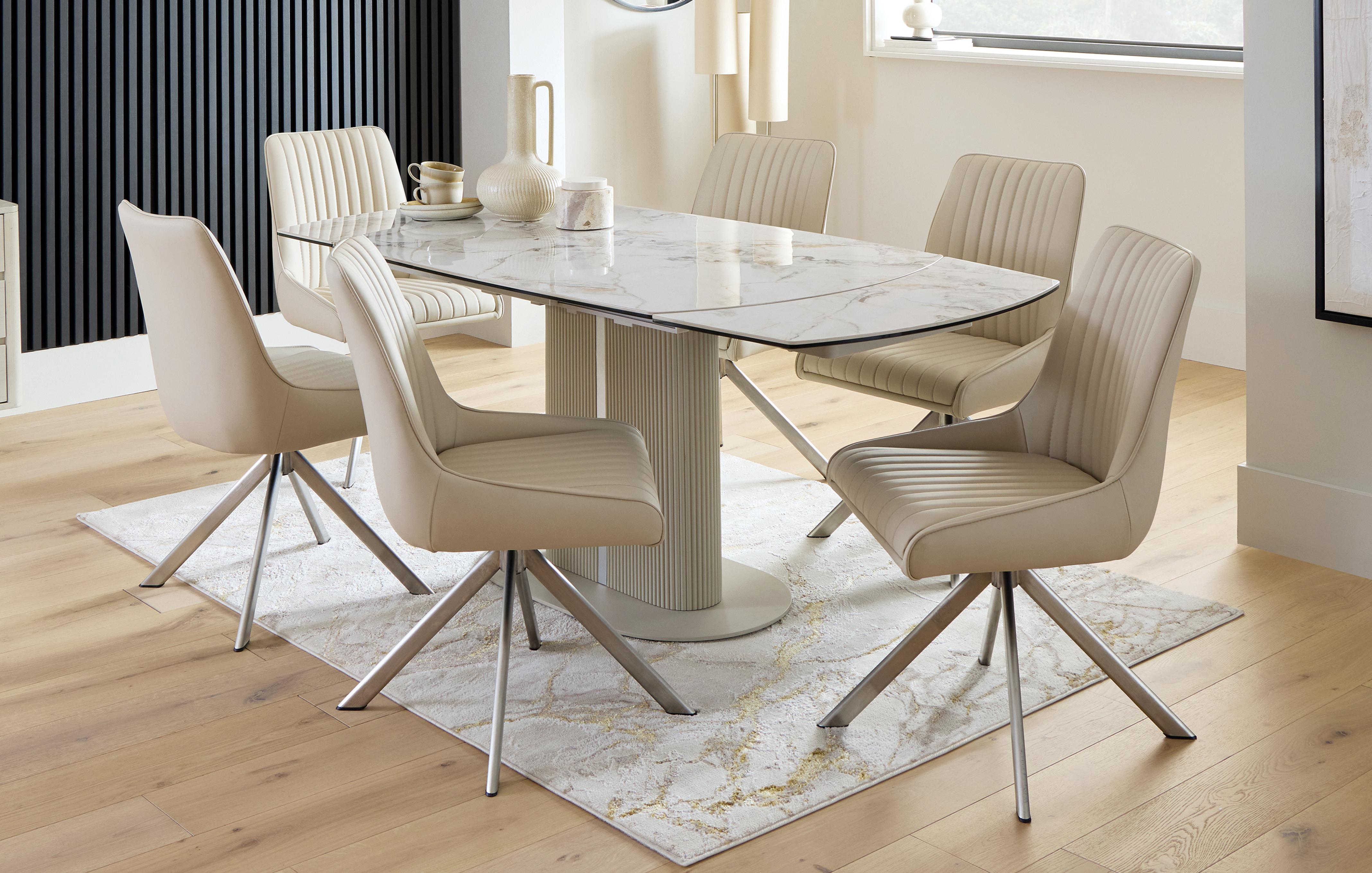 Extending Dining Table & 6 Chairs