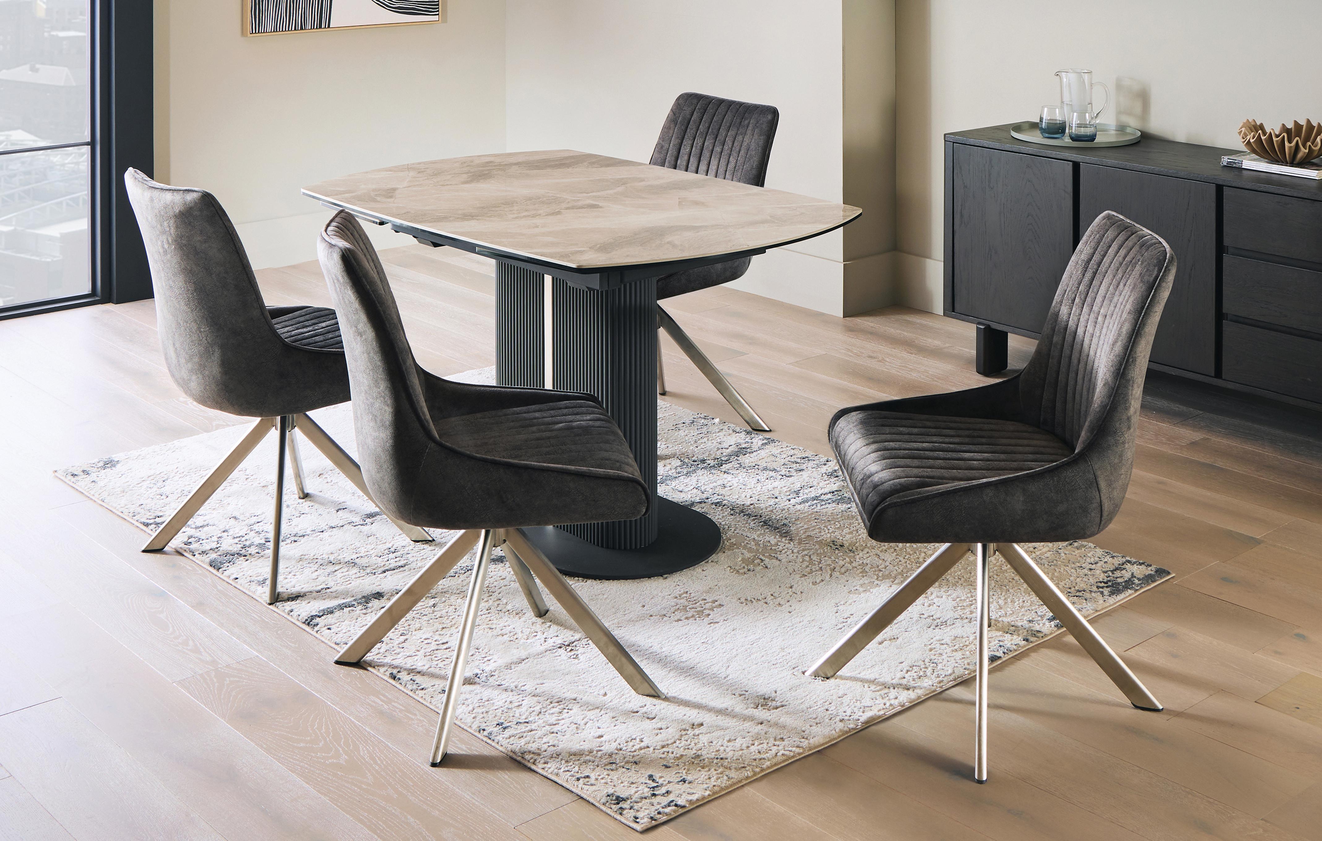 Extending Dining Table & 4 Chairs
