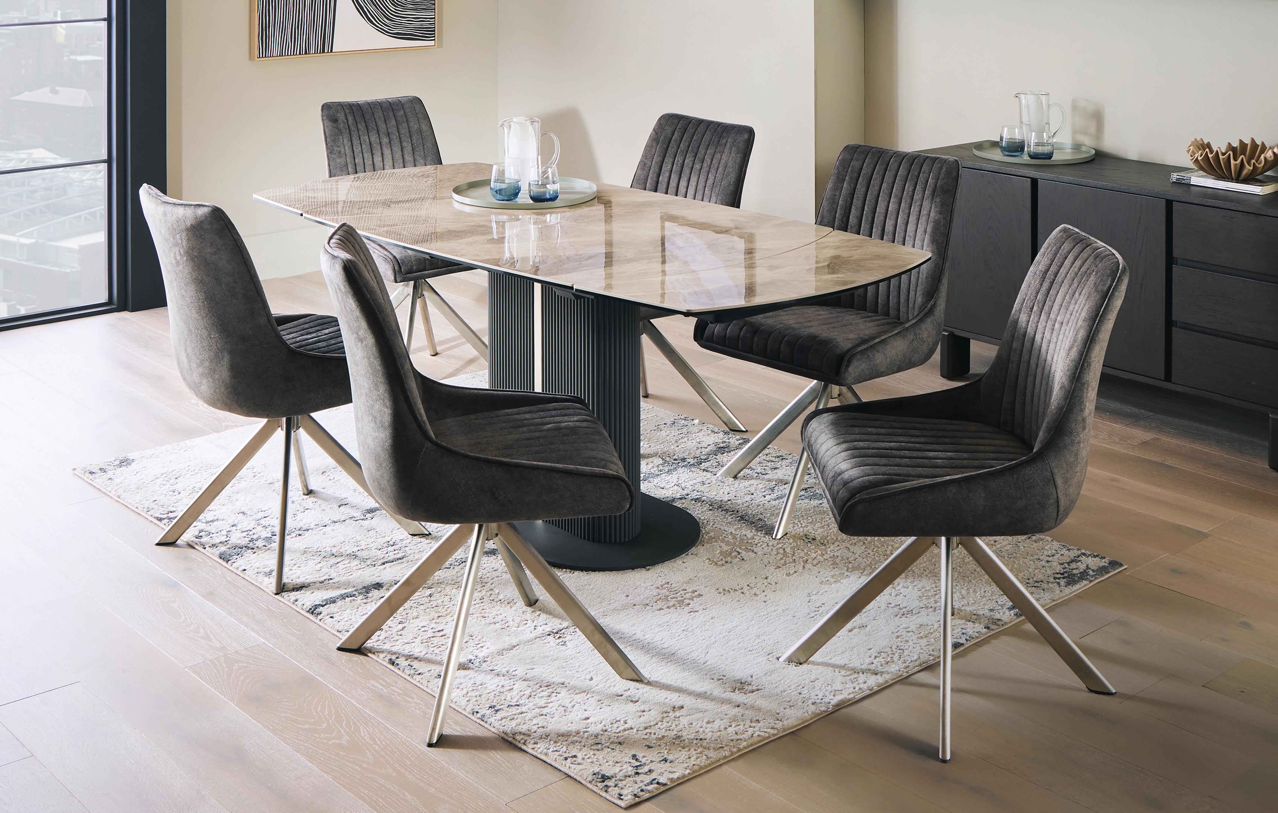 Extending Dining Table & 6 Chairs