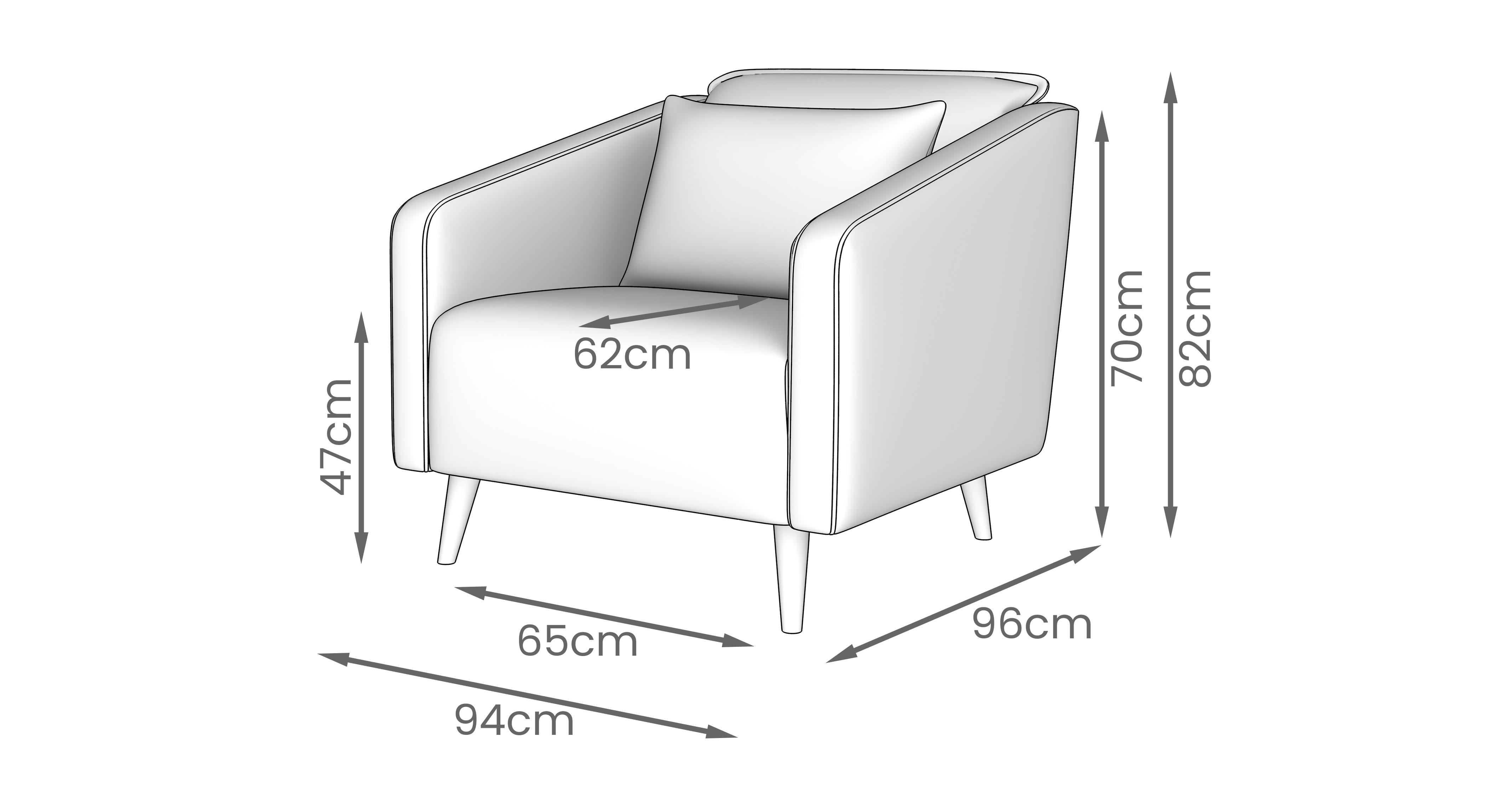Lenora Accent Chair in Lenora Boucle Combination Natural and Chestnut Combination with Oak feet