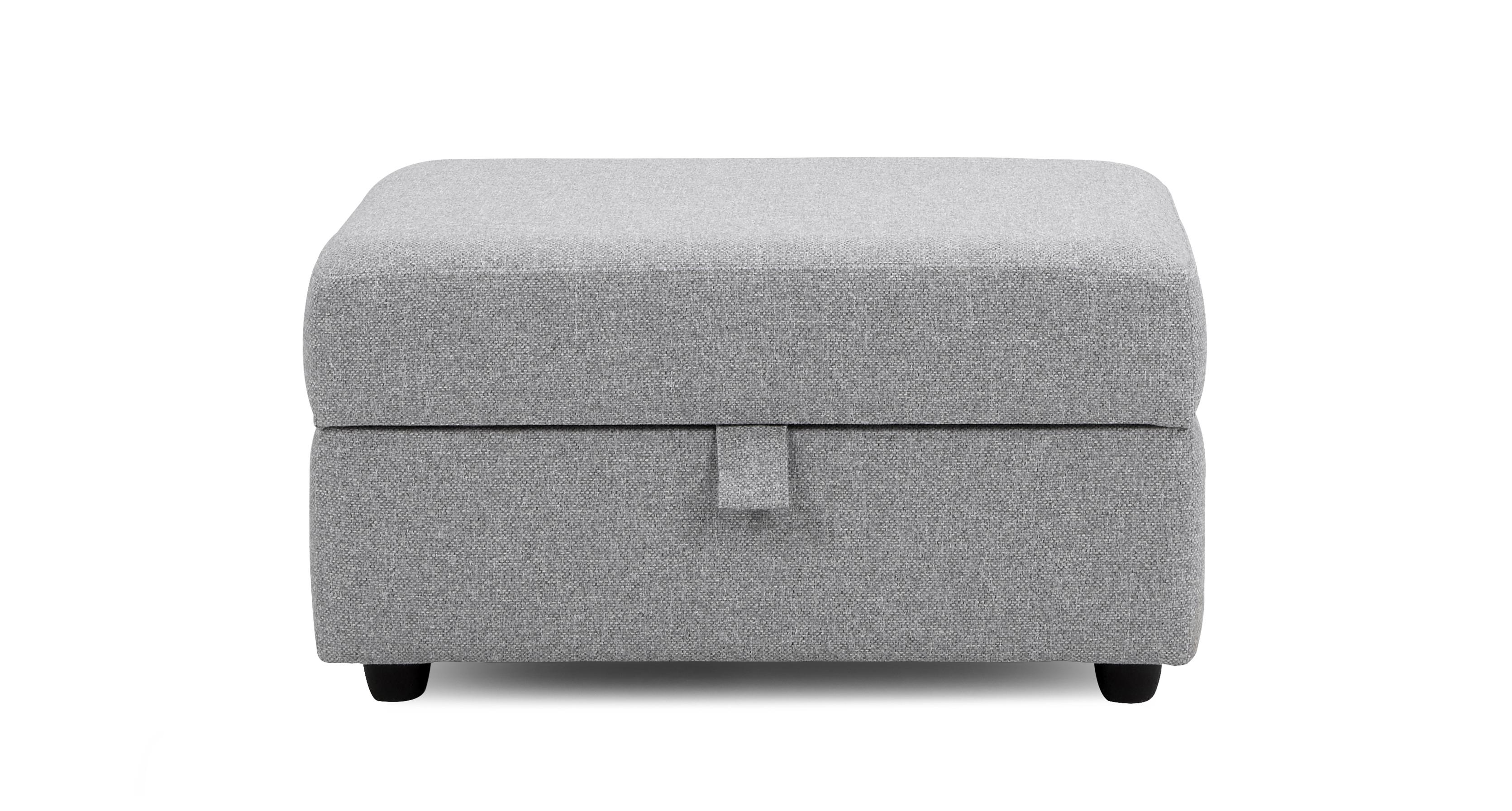 Dfs shop grey pouffe