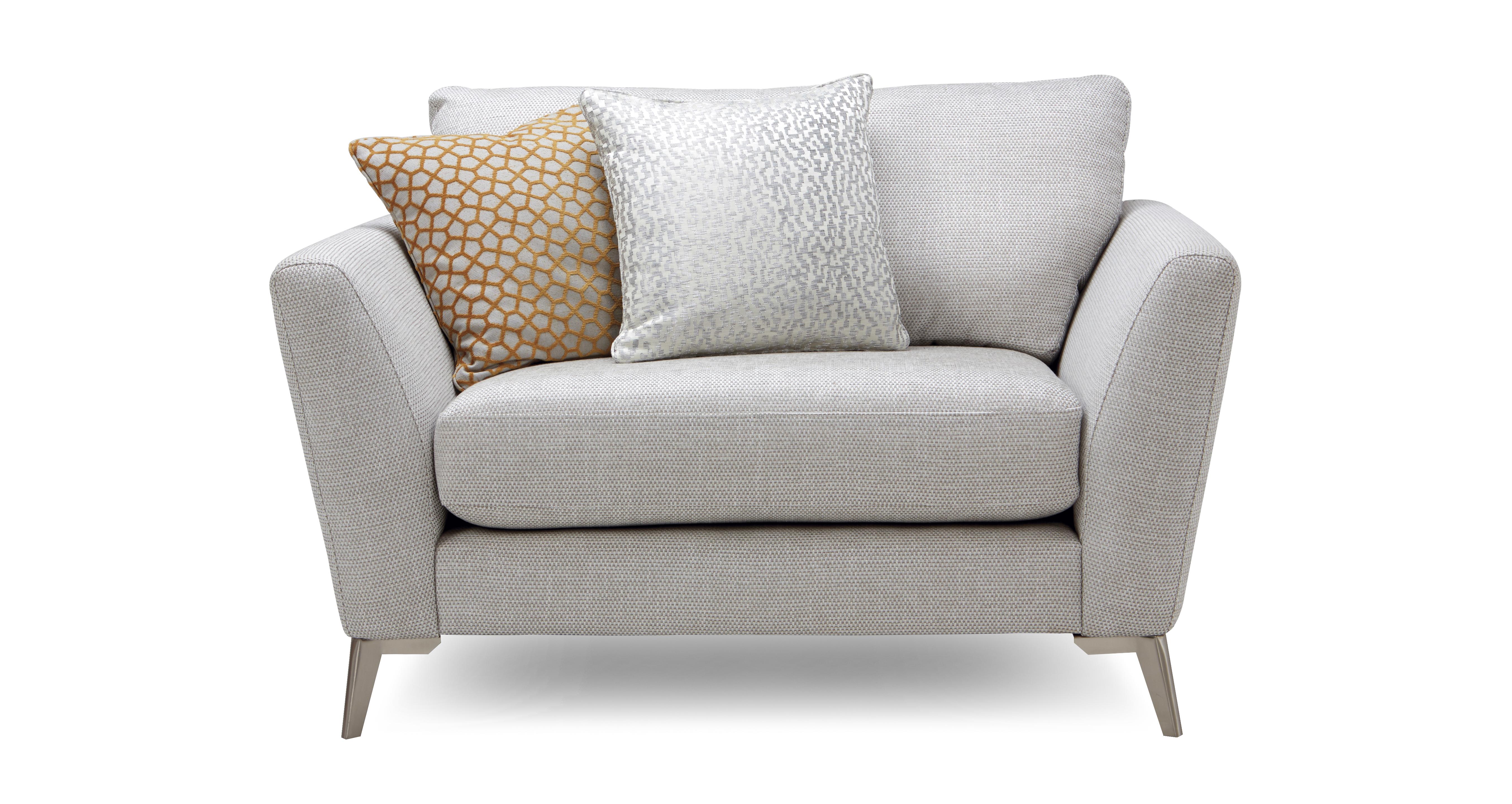 Dfs cuddle chair deals grey