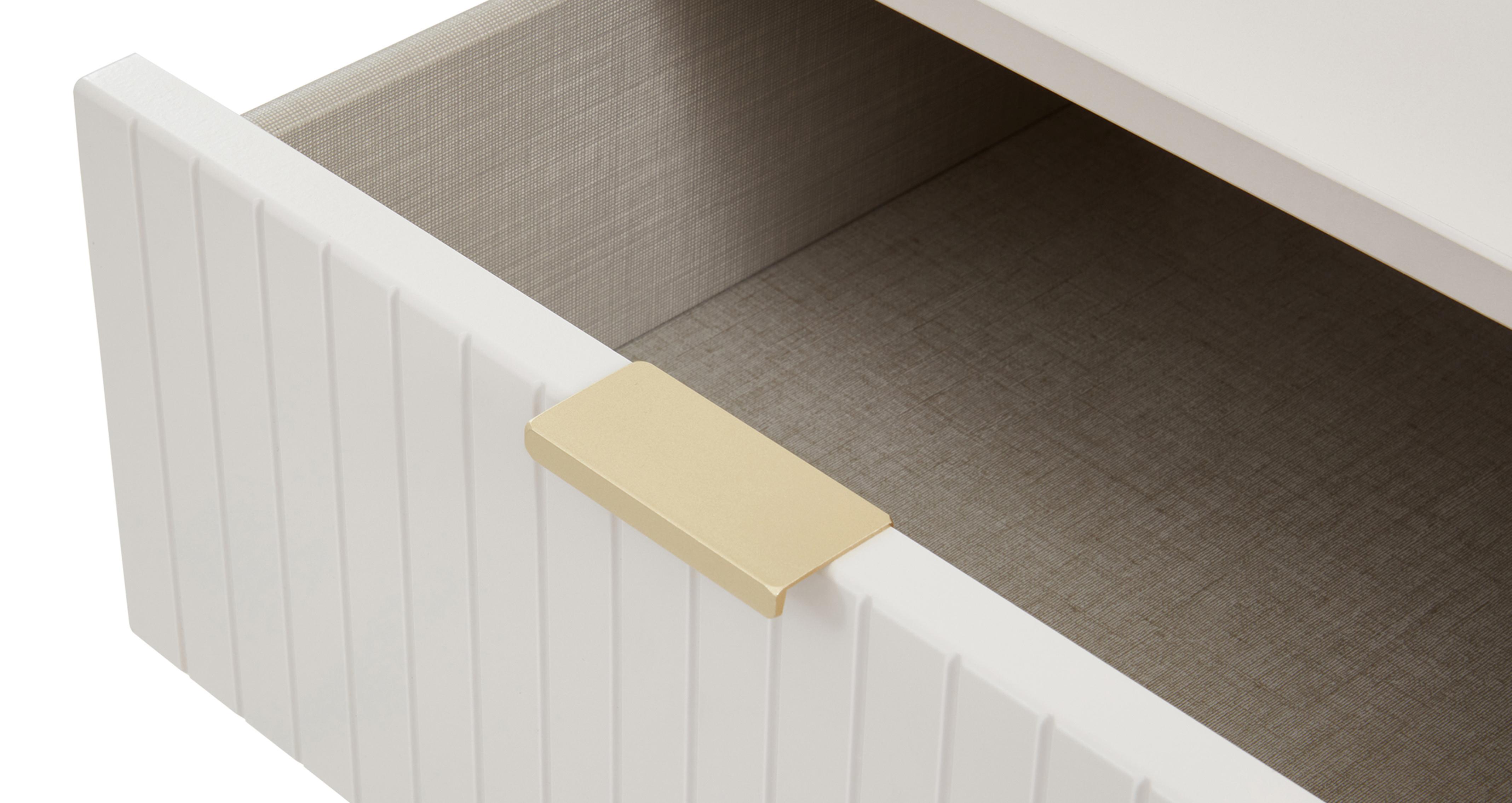 Lisbon 4 Drawer Vanity in Lisbon Bedroom Off White