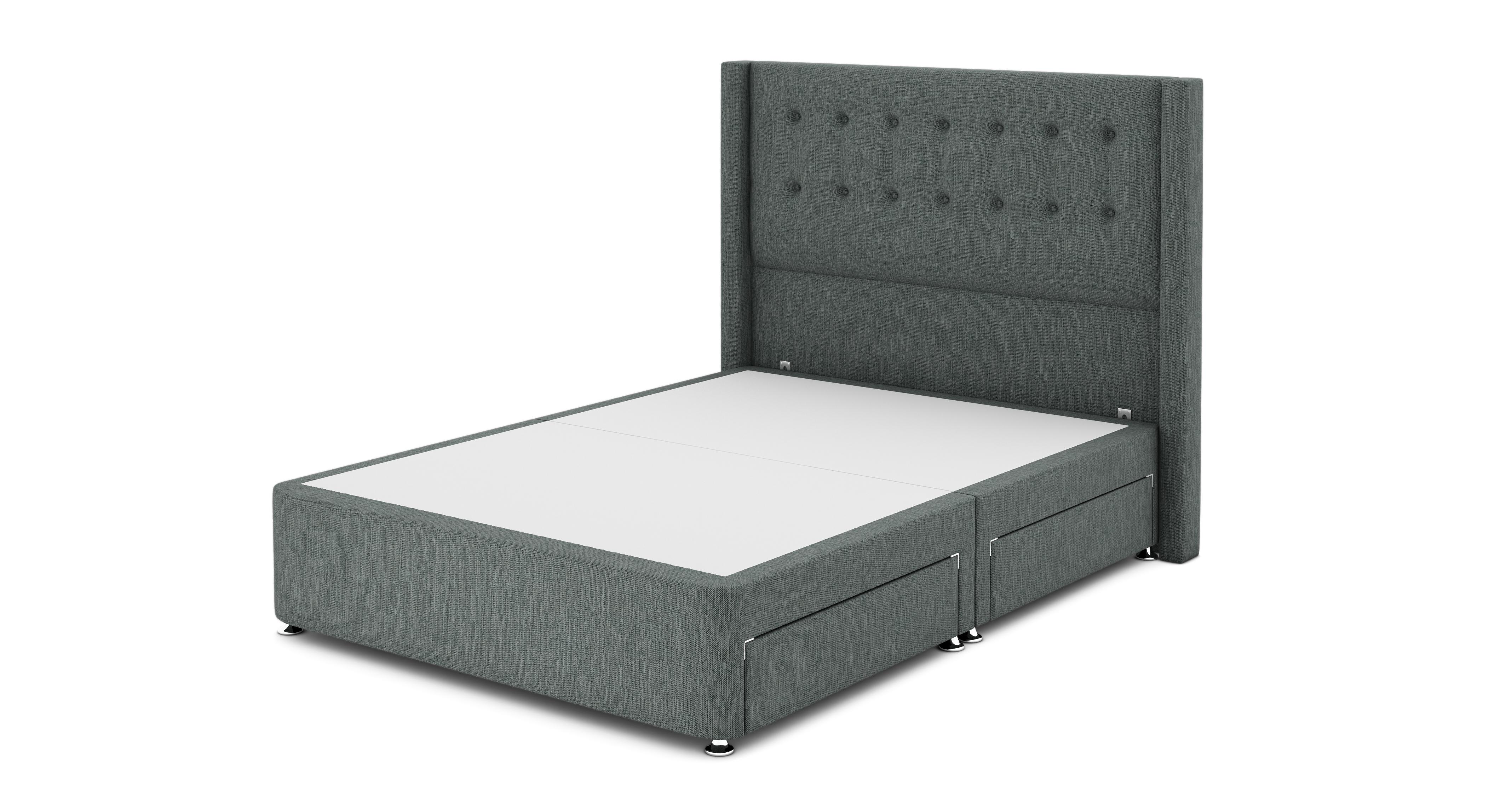 Litcham King 5 Ft Headboard And 4 Drawer Divan | DFS