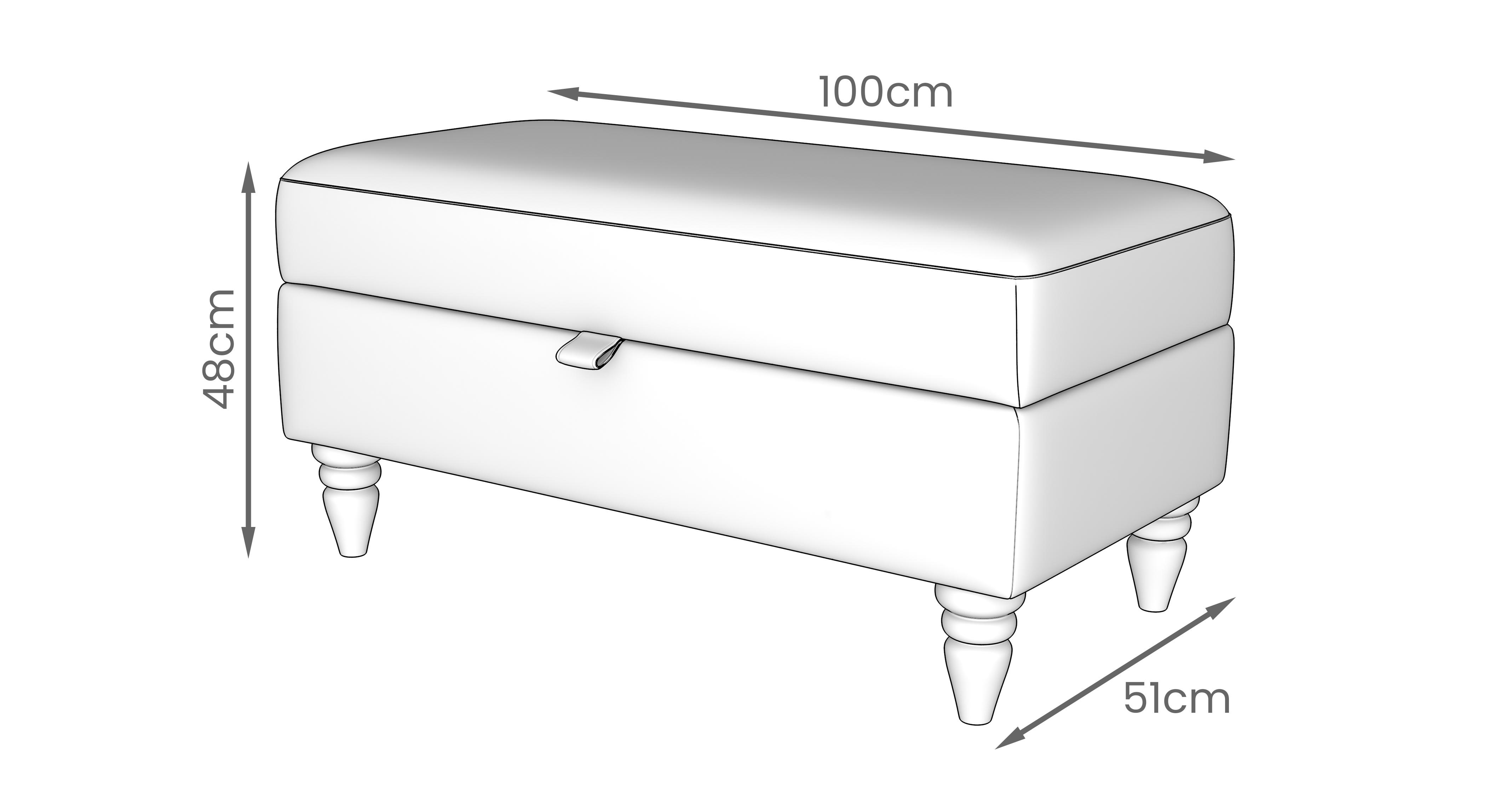 Livie Bench Storage Stool | DFS