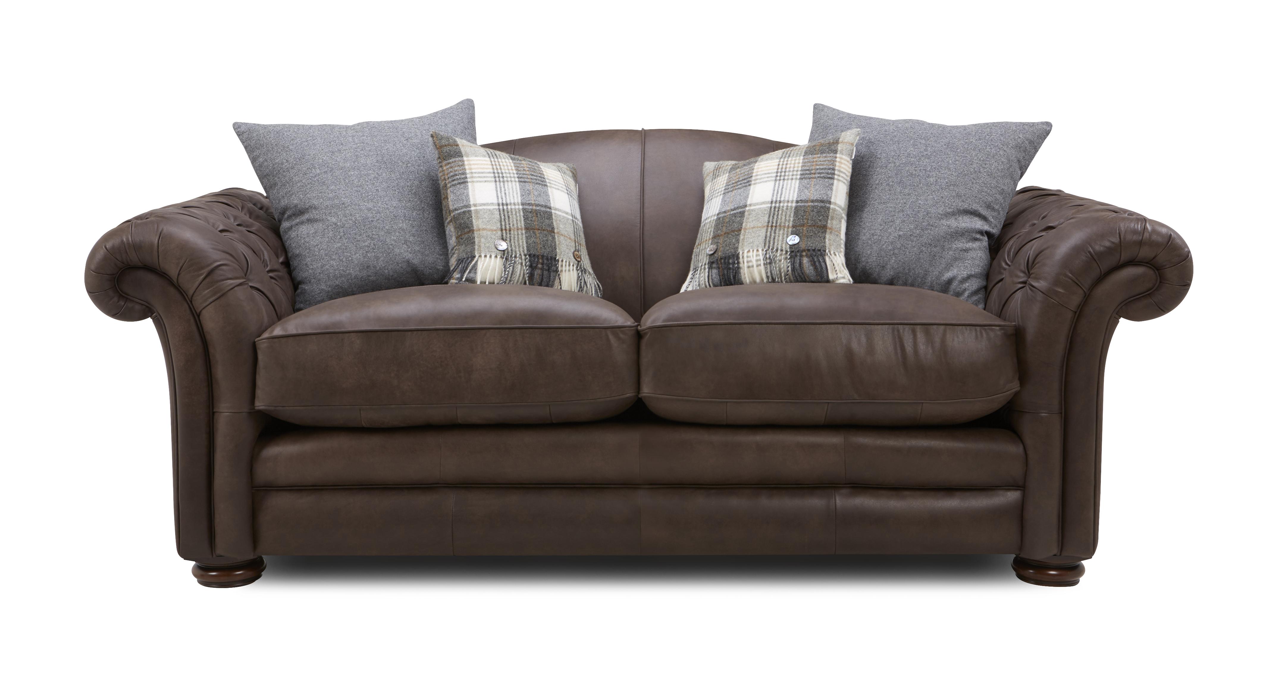 loch leven leather grand sofa