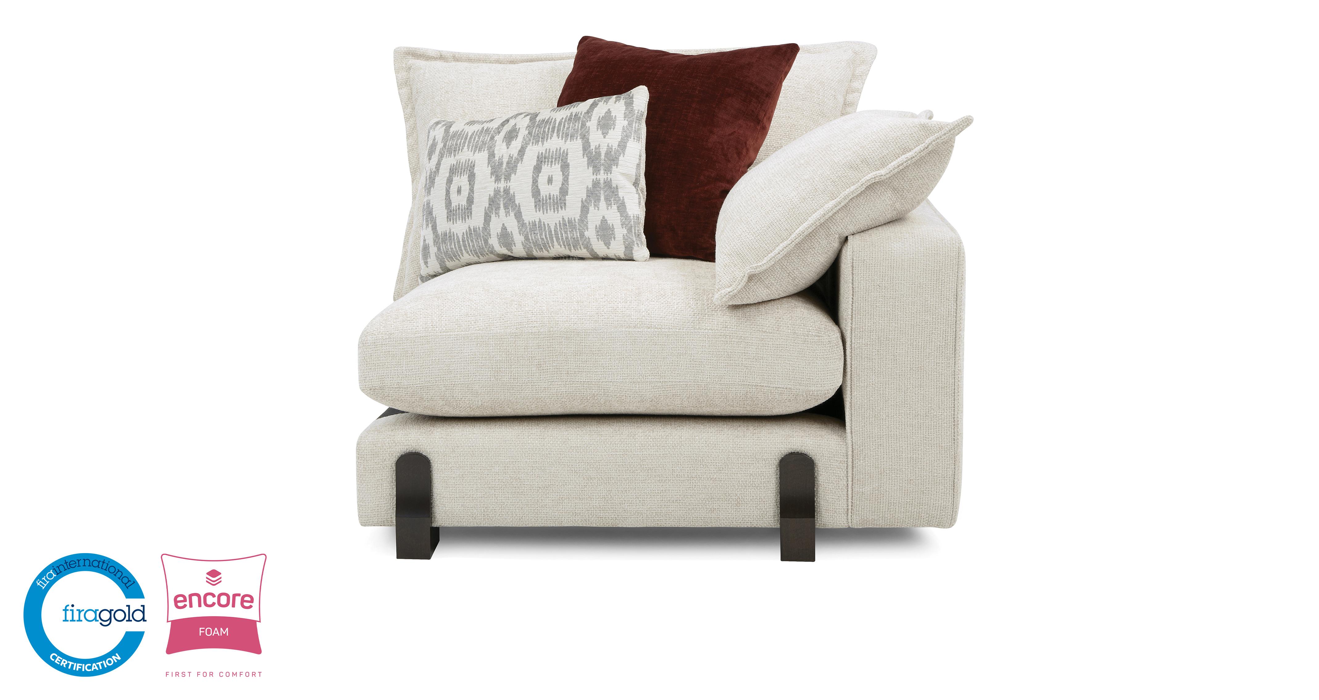 Lorenza Right Hand Facing 1 Arm 1 Seat Unit | DFS