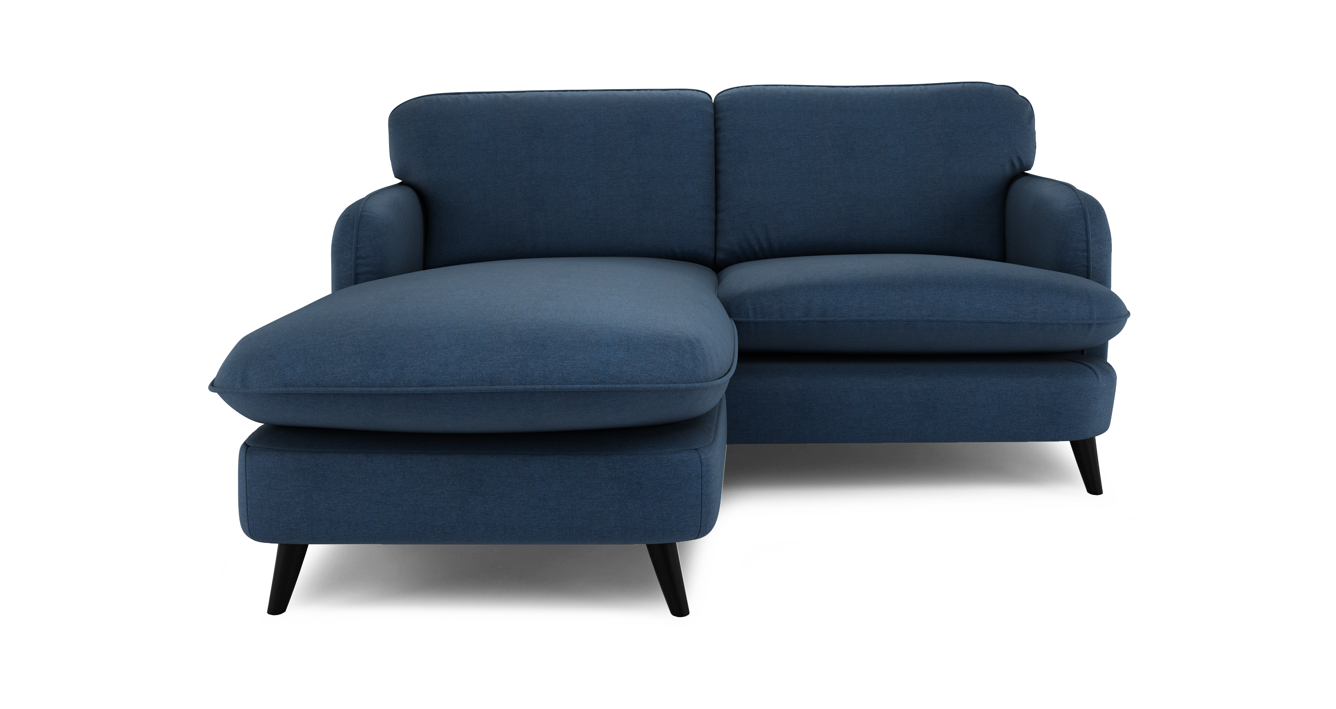 Lou corner sofa in indigo blue