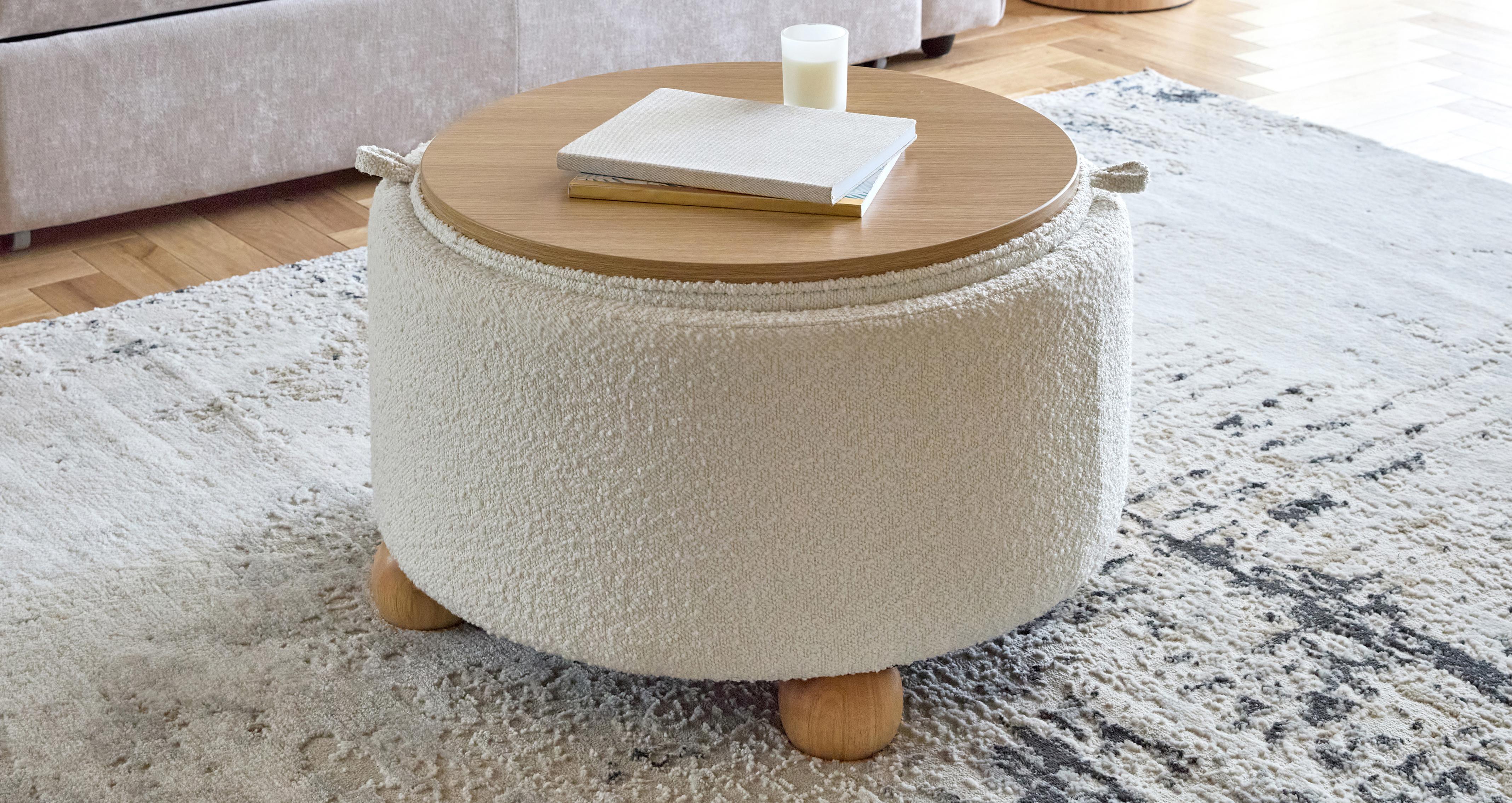 Loui Upholstered Storage Stool | DFS