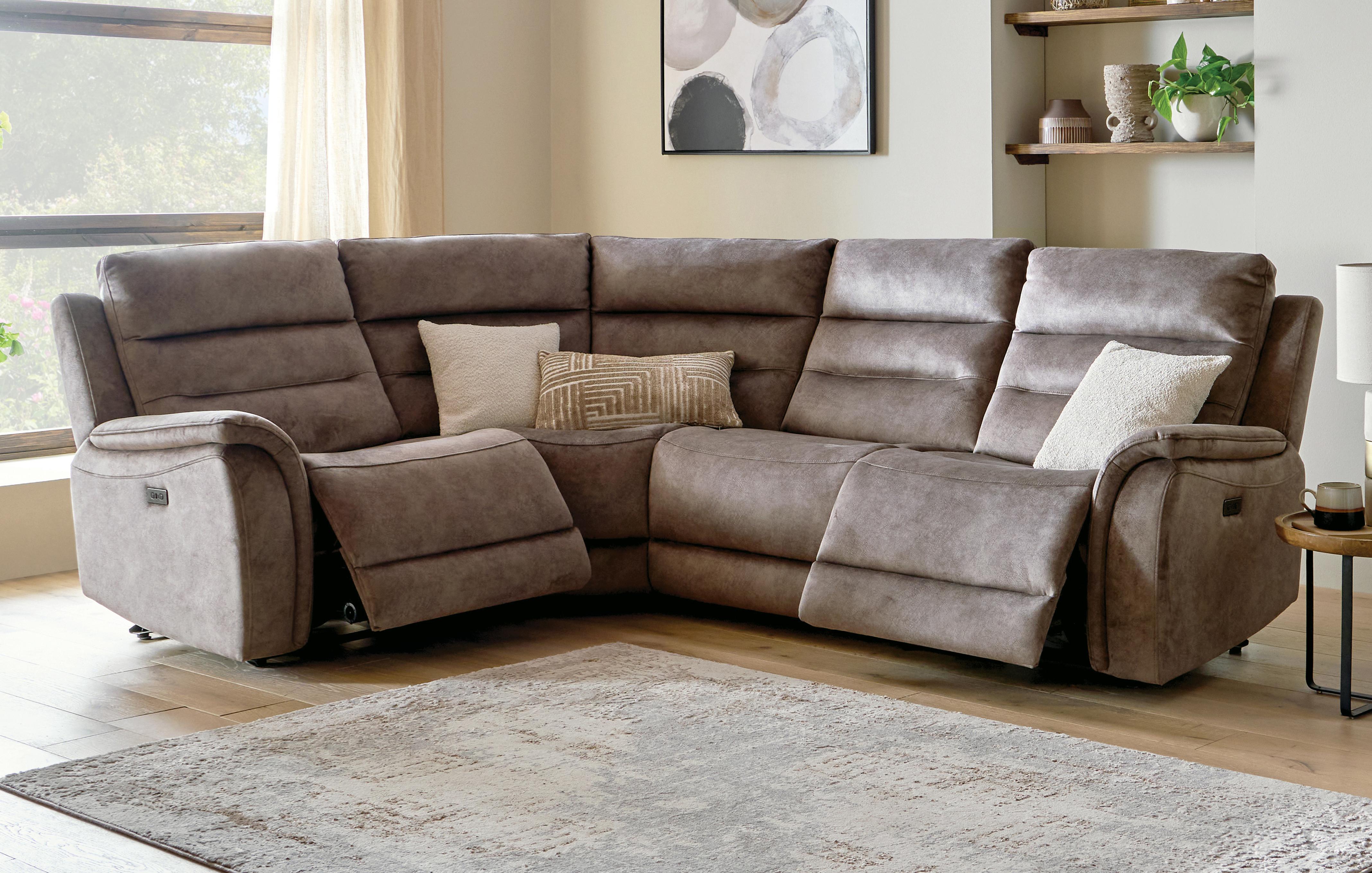 Right Hand Facing 2 Corner 1 Power Recliner Sofa