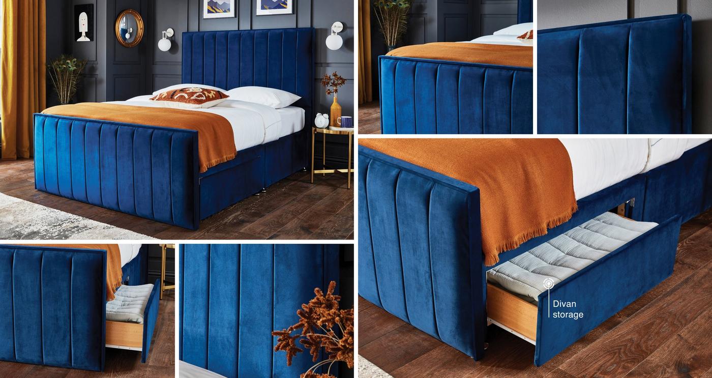 Small Double 2 Drawer Bedframe view 4