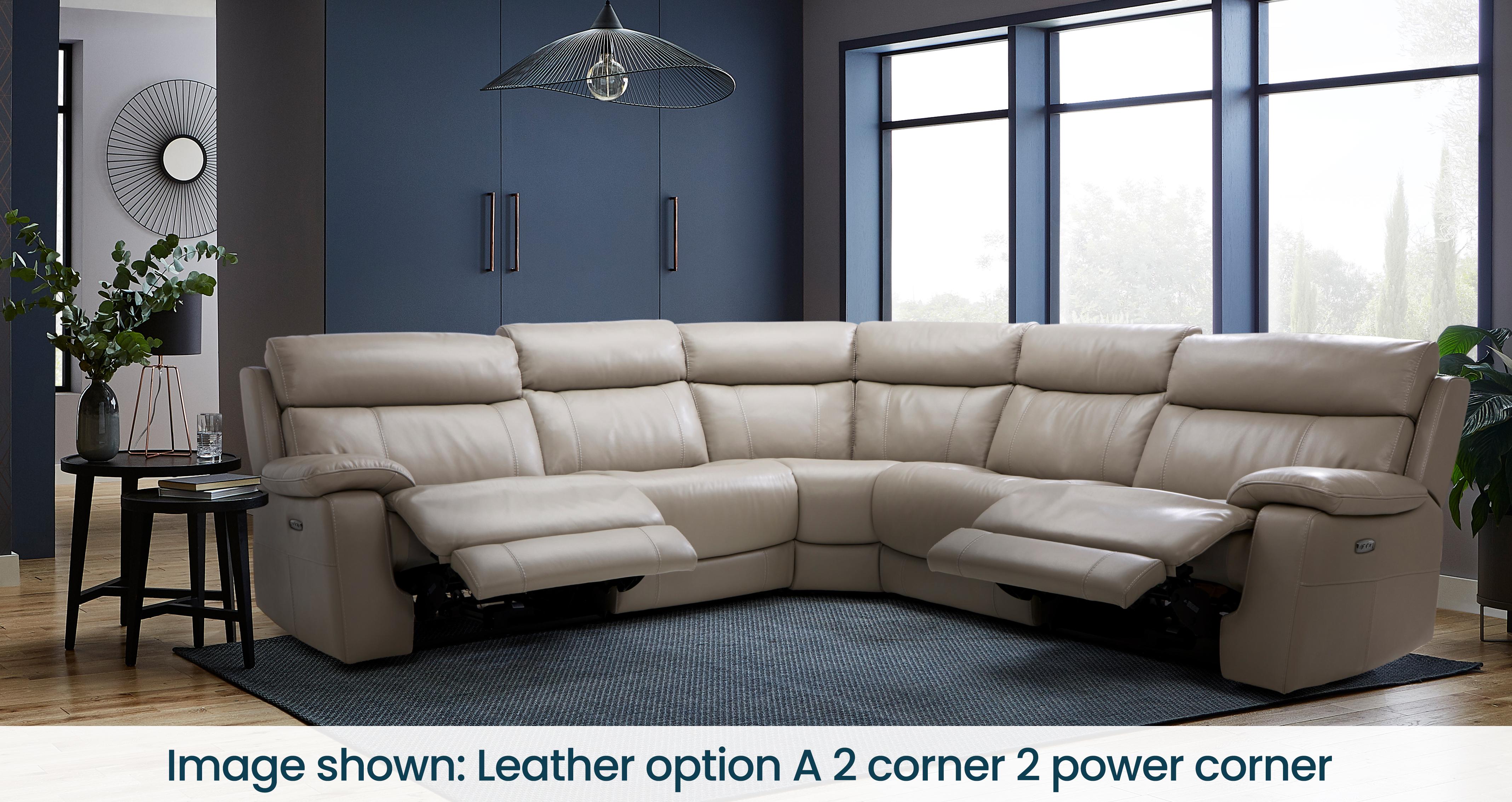 Lucius 3 Seater Power Plus Recliner in Sweeny Dolphin