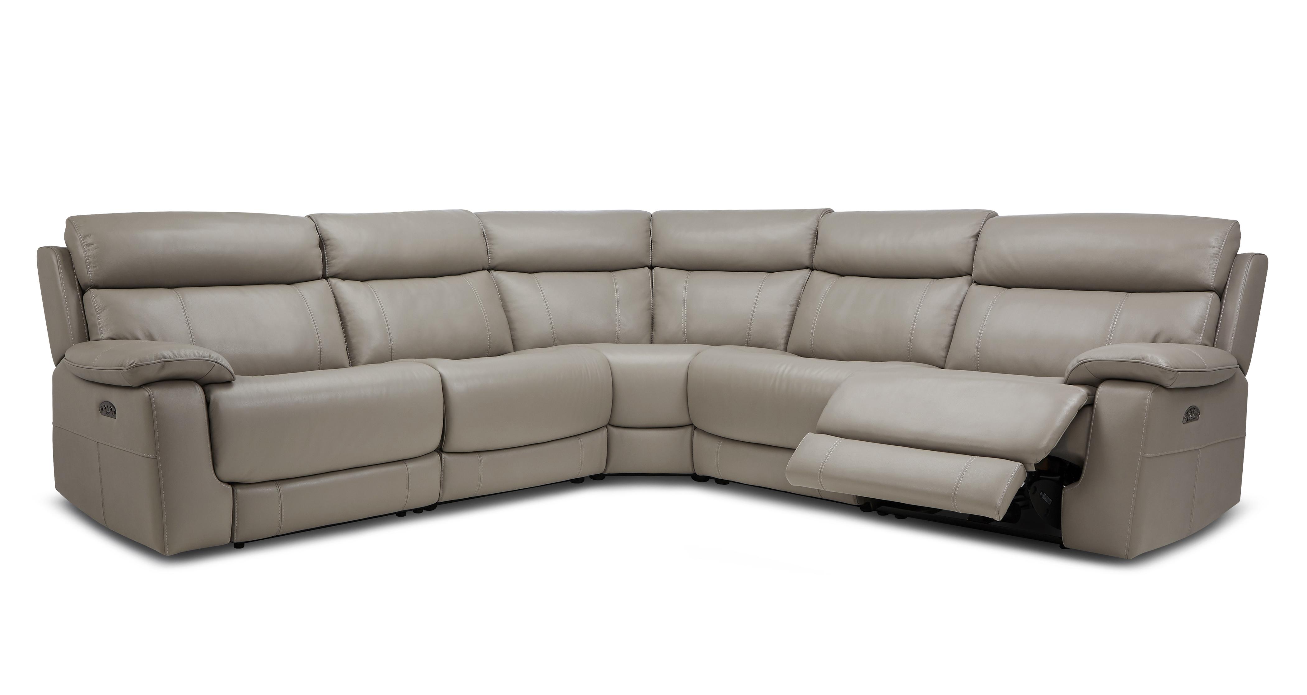 Dfs cream leather deals sofa