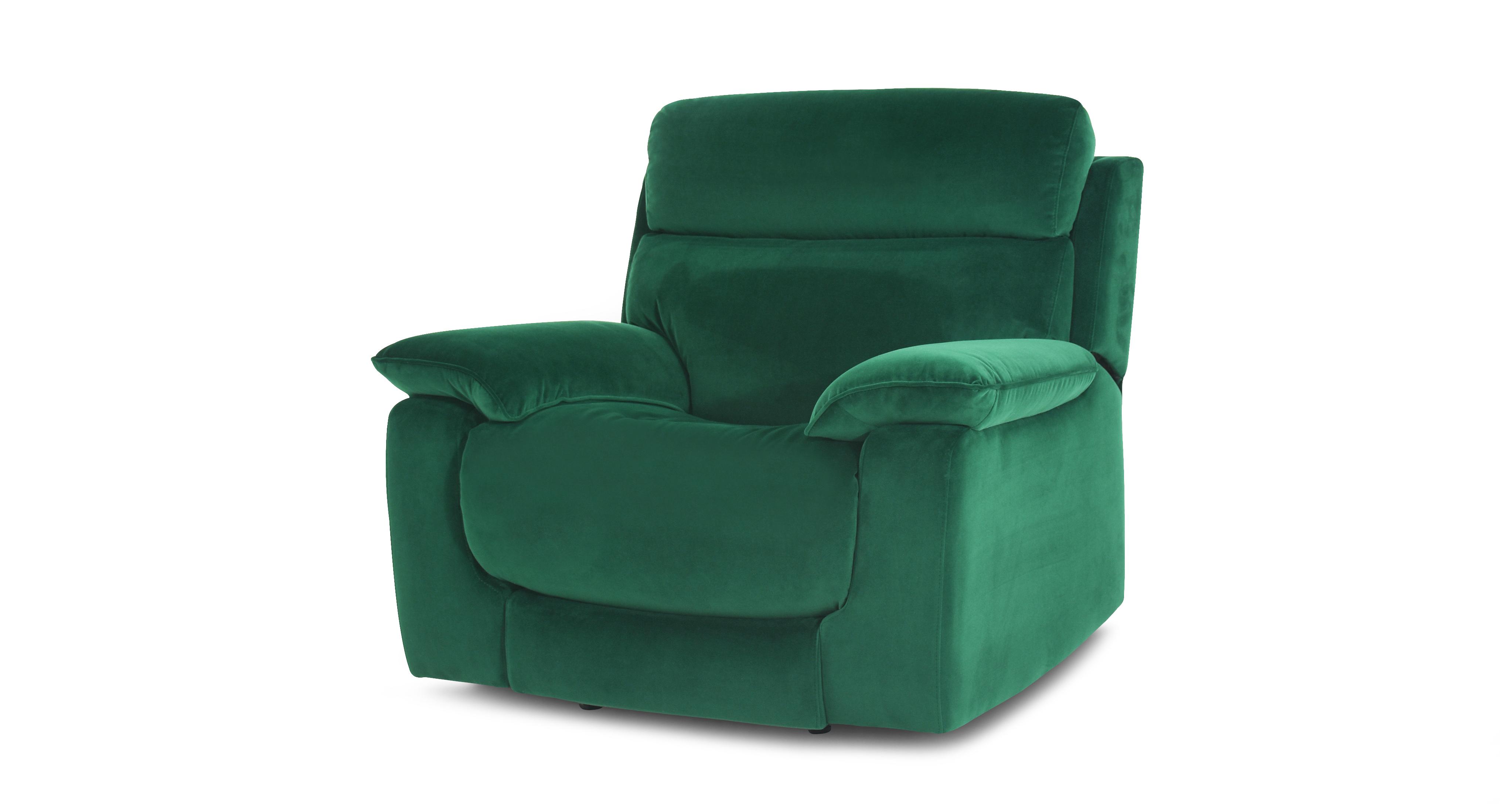 Lucius-velvet Power Plus Rocker Chair in Boutique Emerald