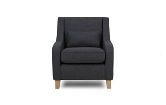 Accent Chair with Plain Bolster 
