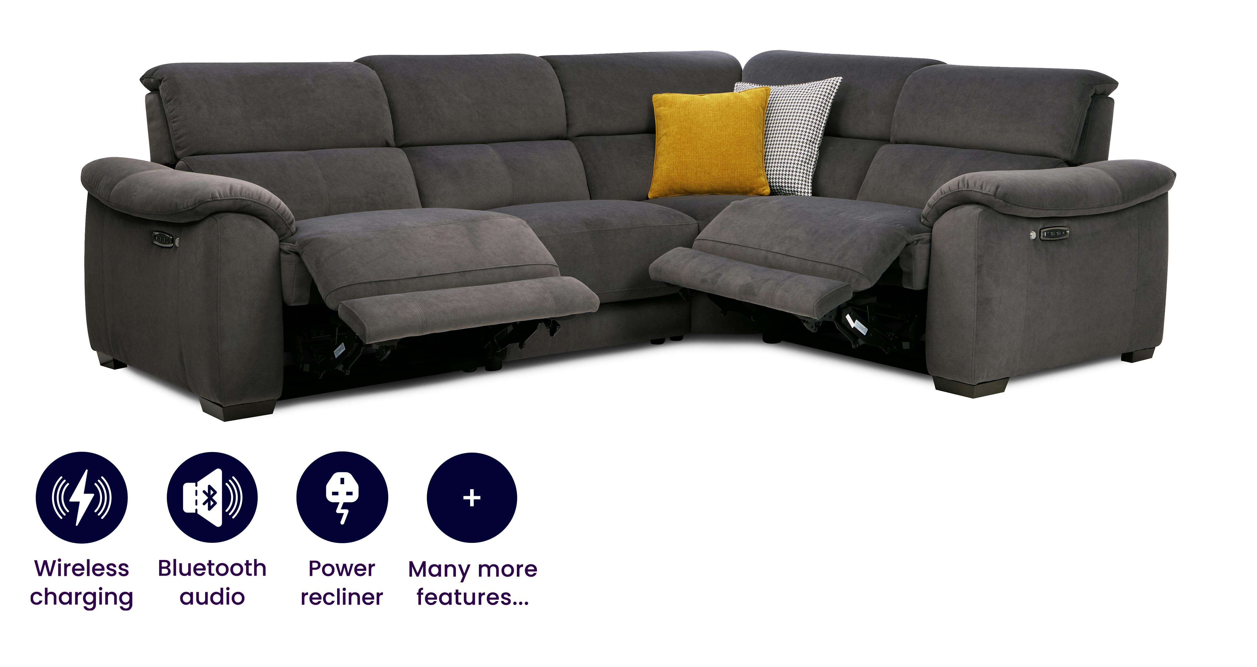 Left Hand Facing 2 Corner 1 Smart Power Recliner