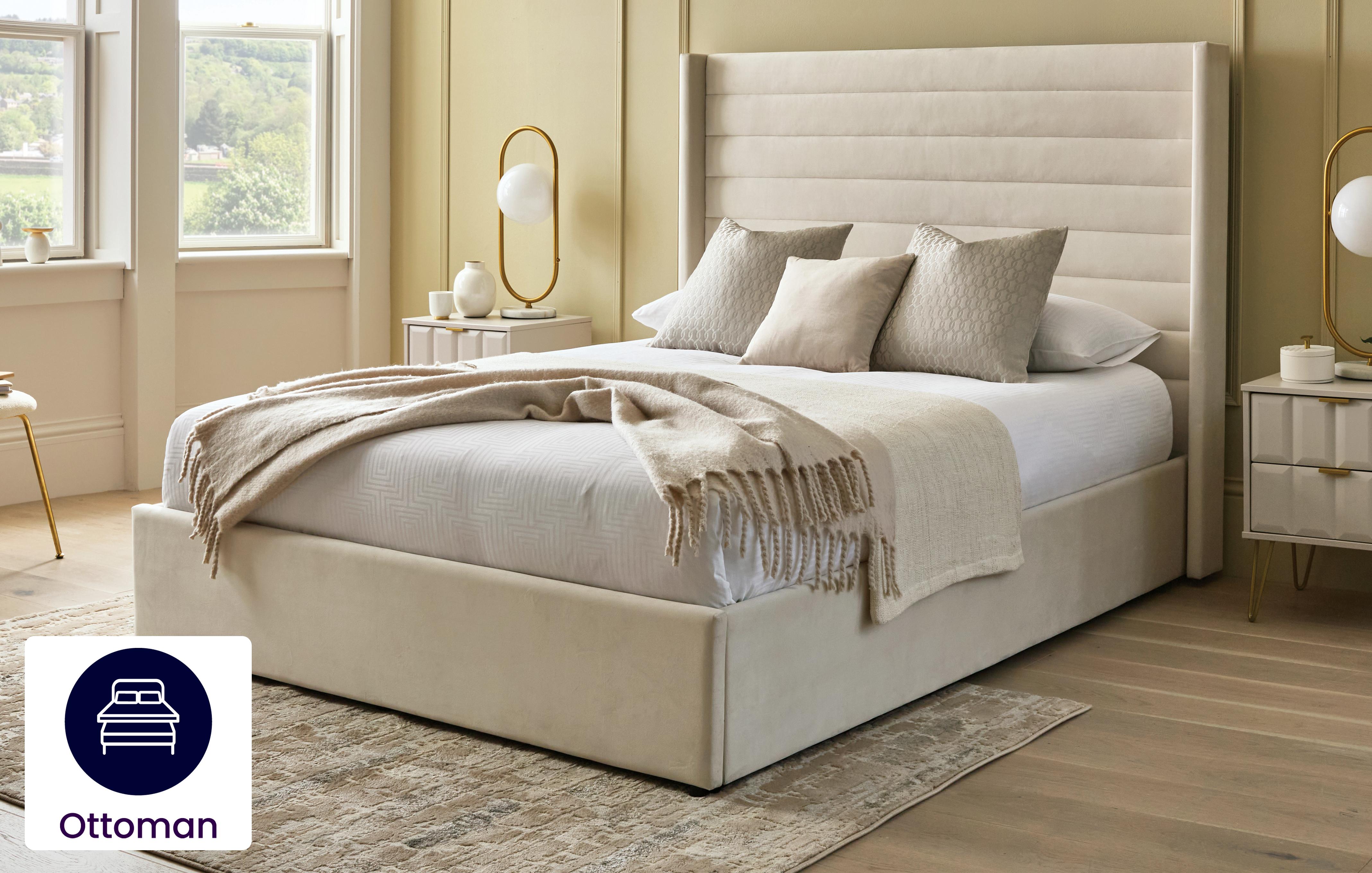 Double Ottoman Bedframe