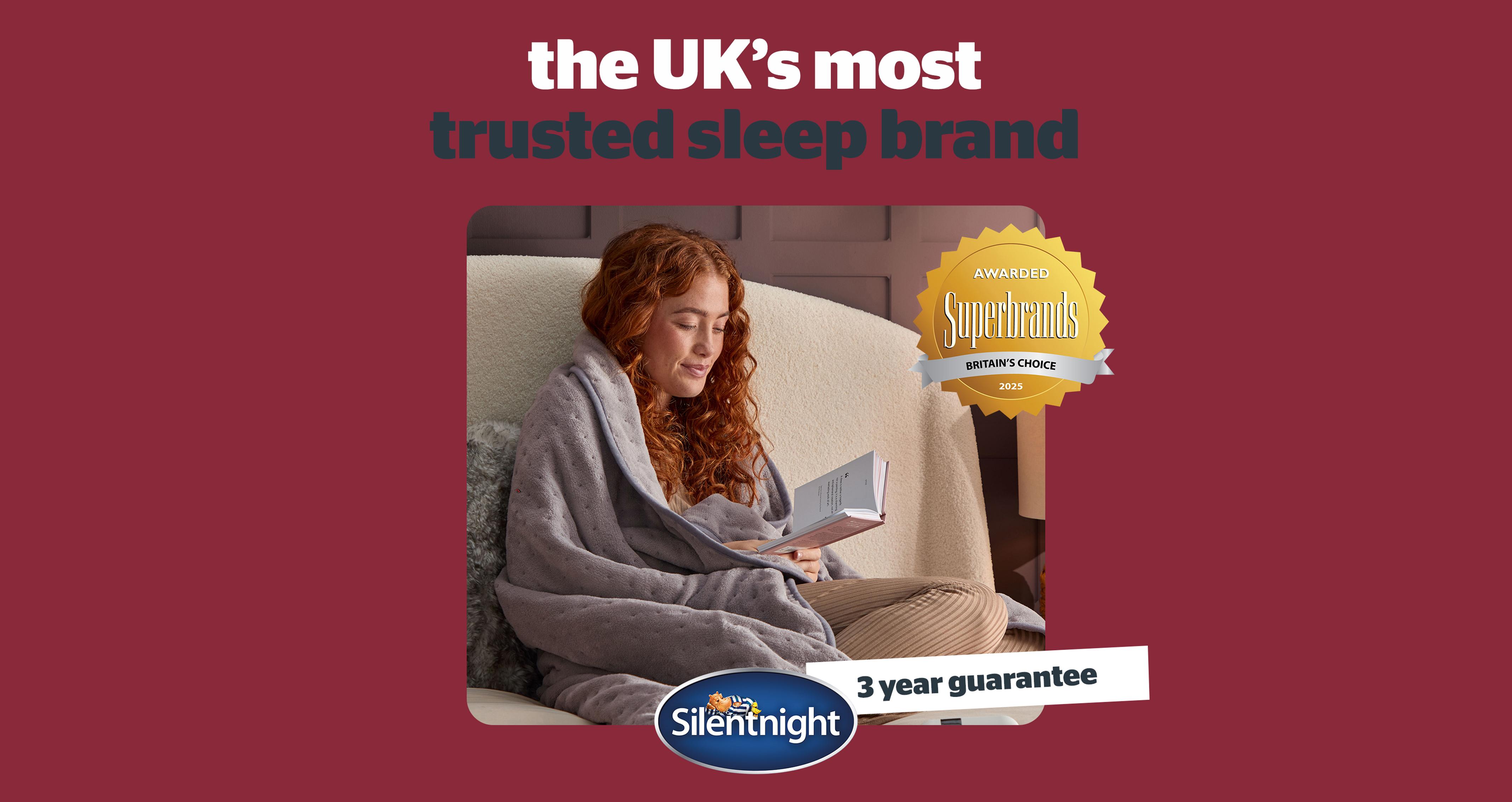 Luxury Silentnight Heated Throw in Luxury Grey Grey